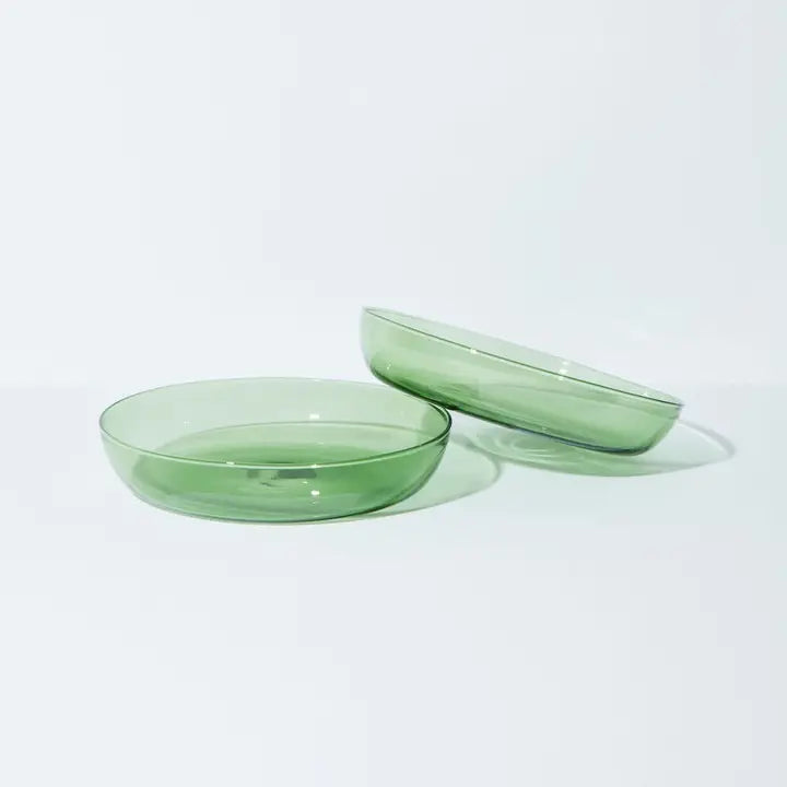 Abracadabra Green Glass Plate