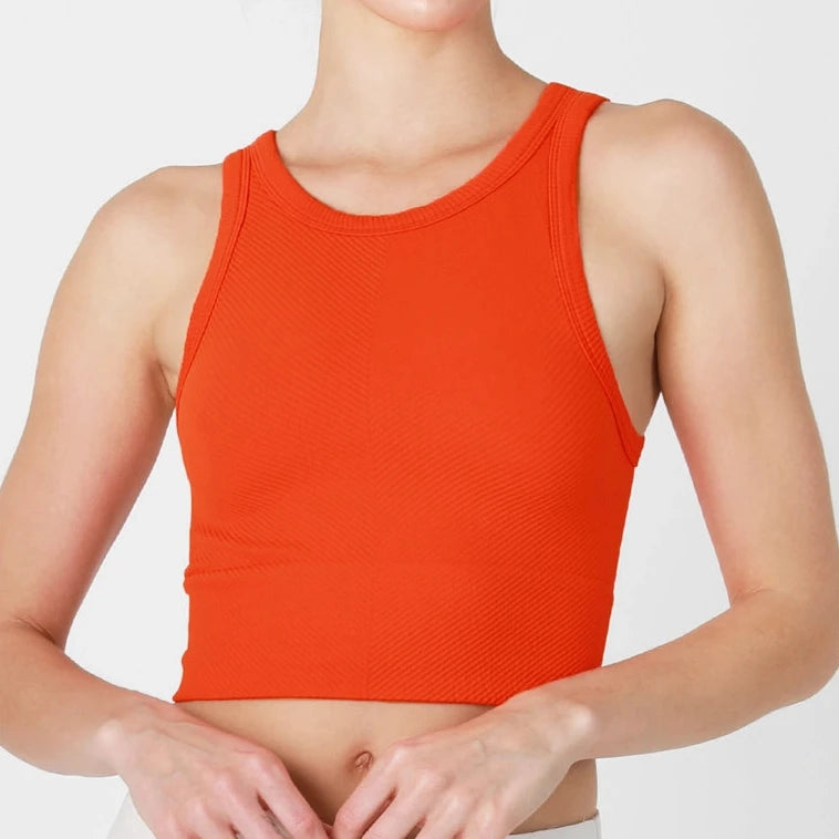Chevron High Neck Top