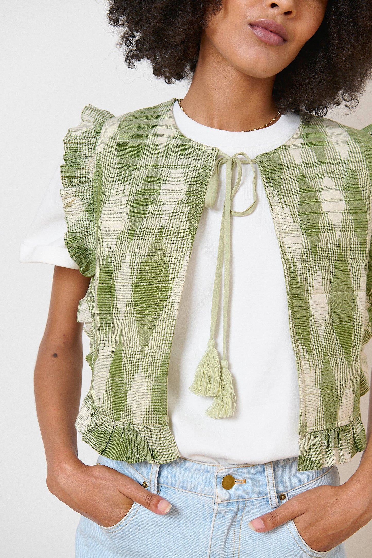 Printed quilted jacket - VELMA