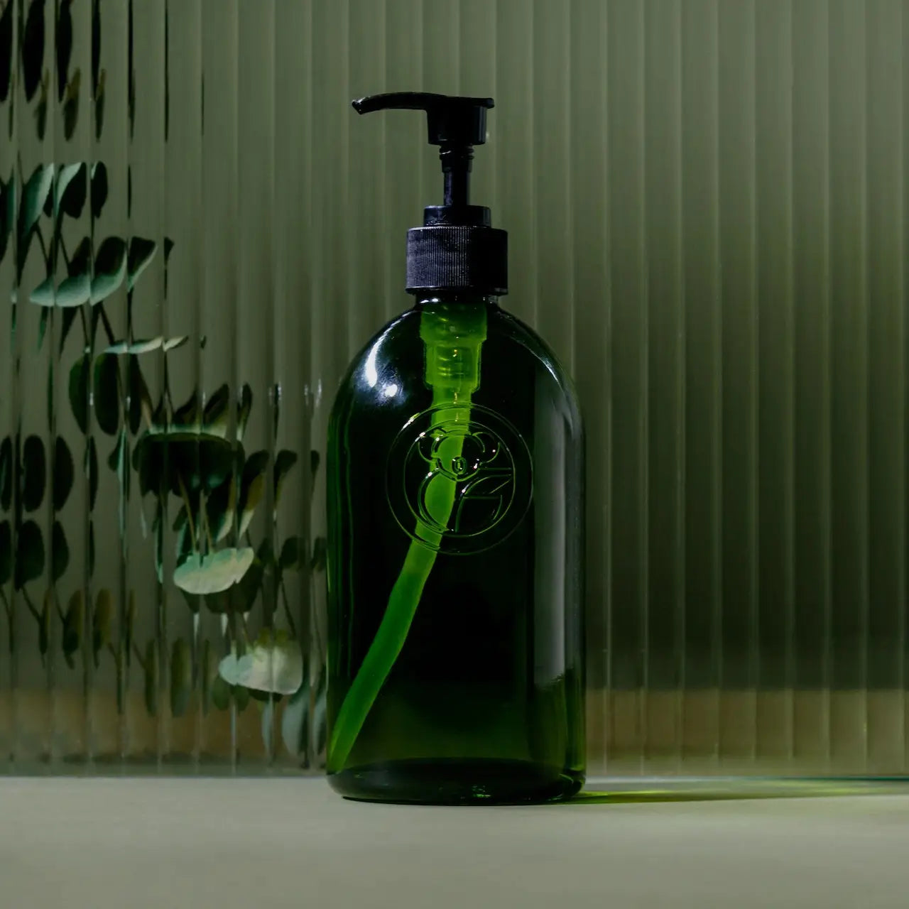 Apothecary Glass Bottle and Pump Soap Dispenser