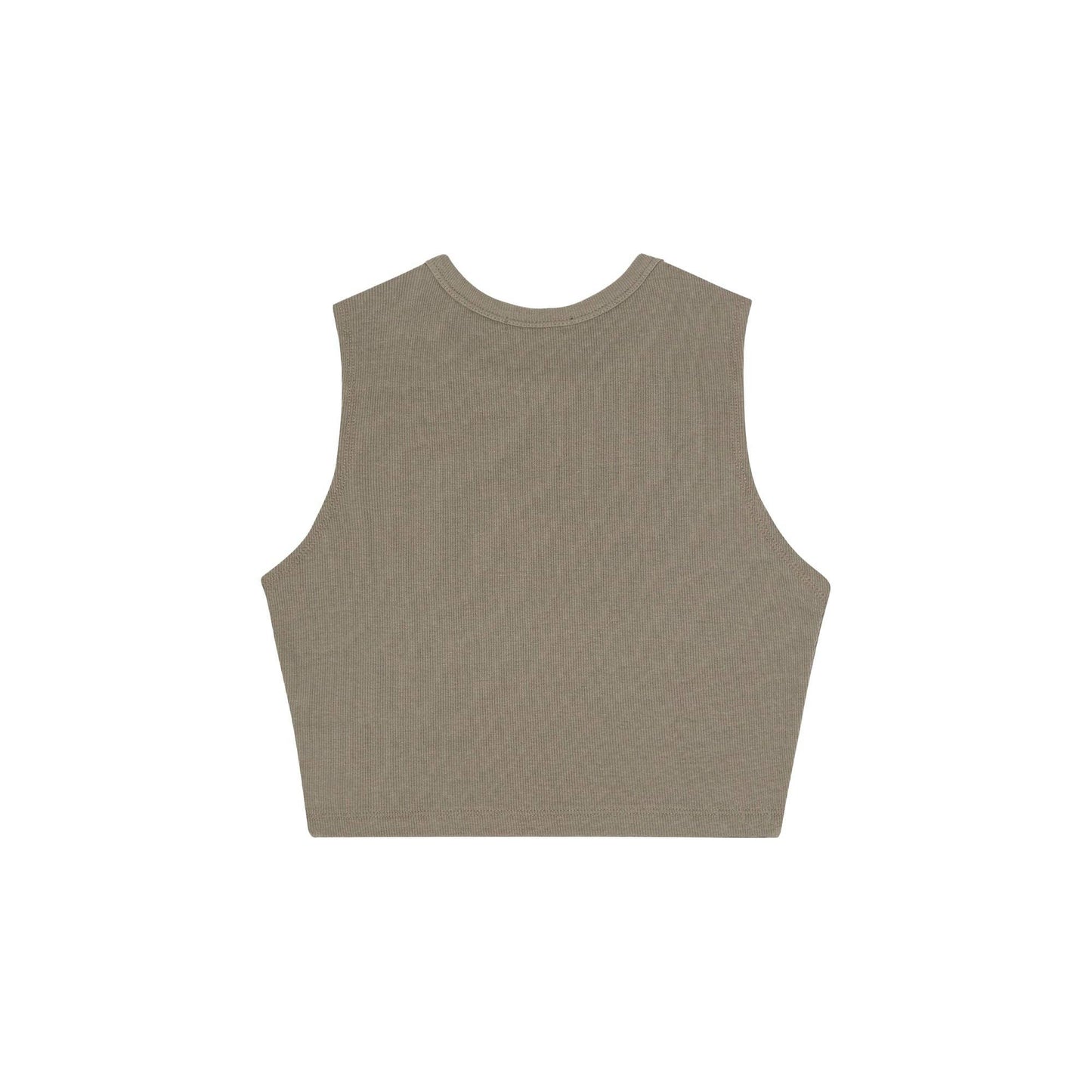 Rib Fitted Crop Tank