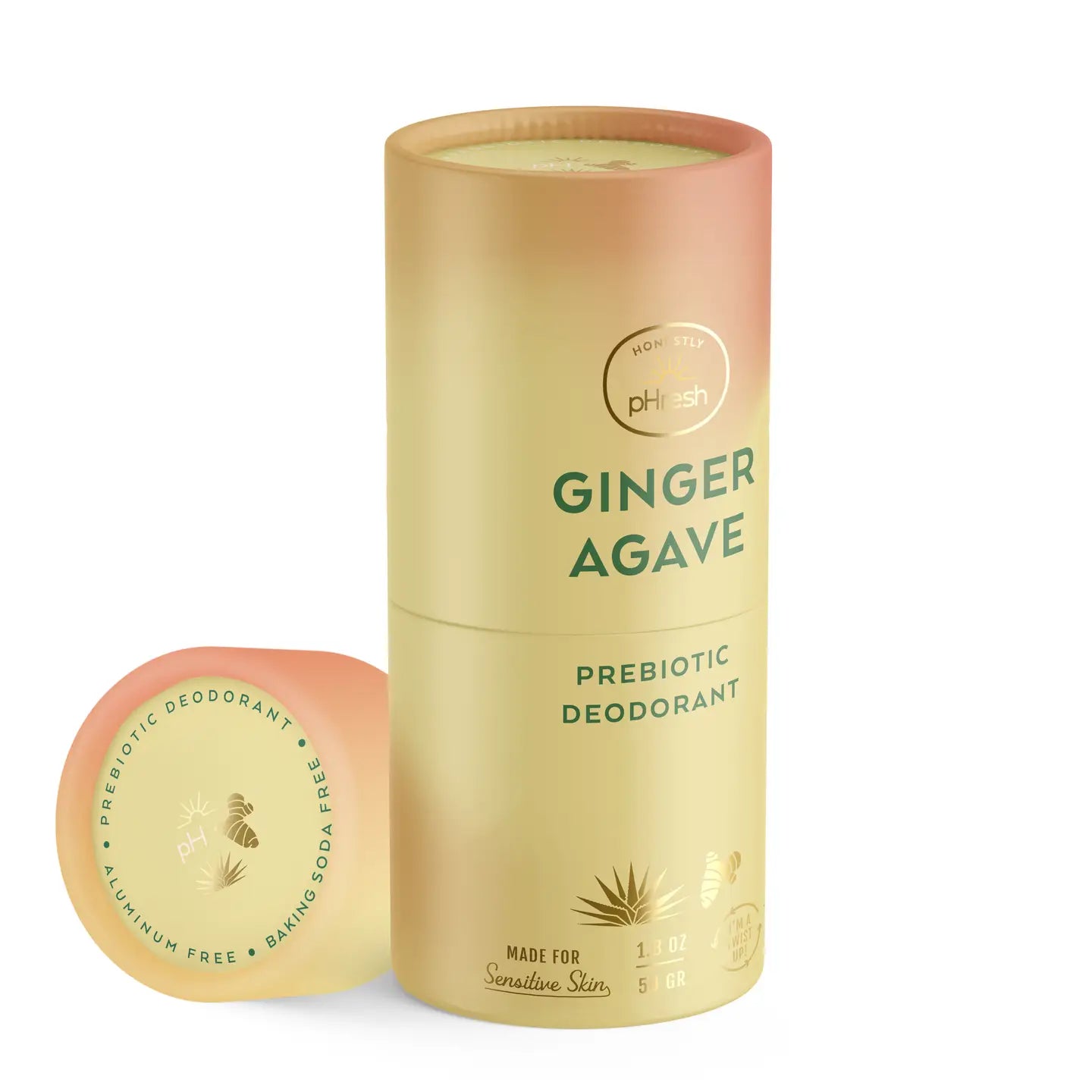 Ginger Agave Paper Twist Up Deodorant