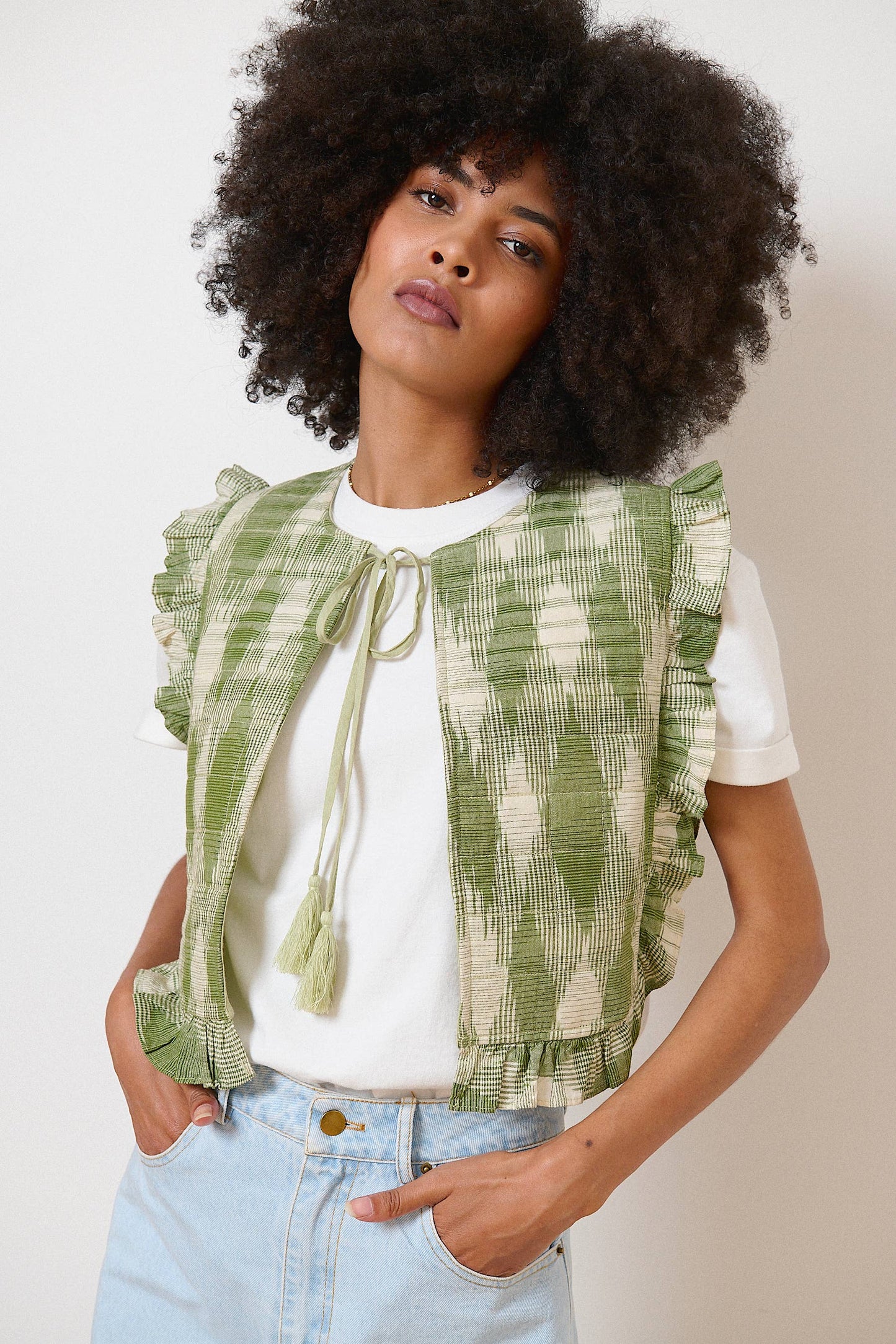 Printed quilted jacket - VELMA