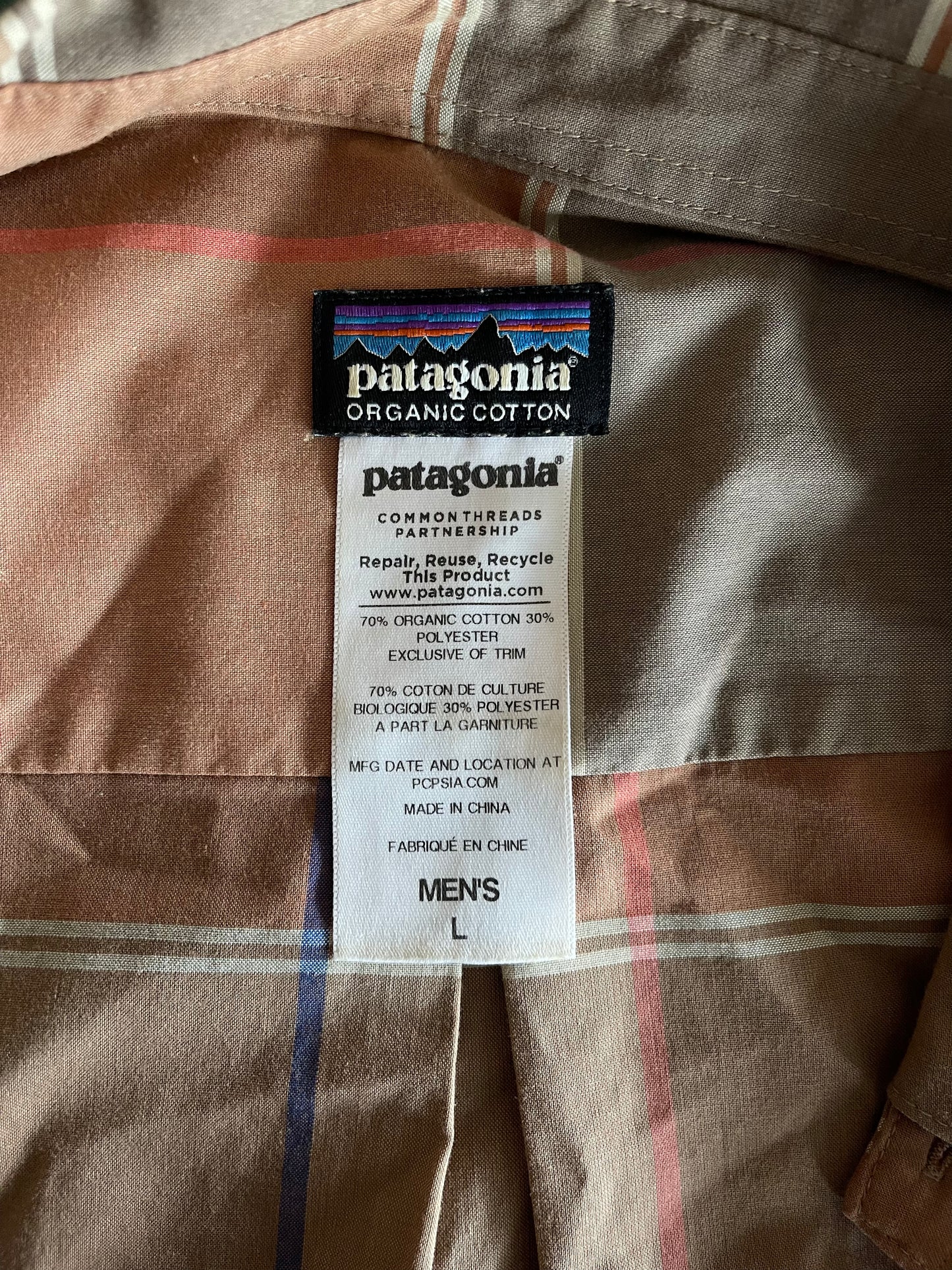 Brown Patagonia Short Sleeve Plaid