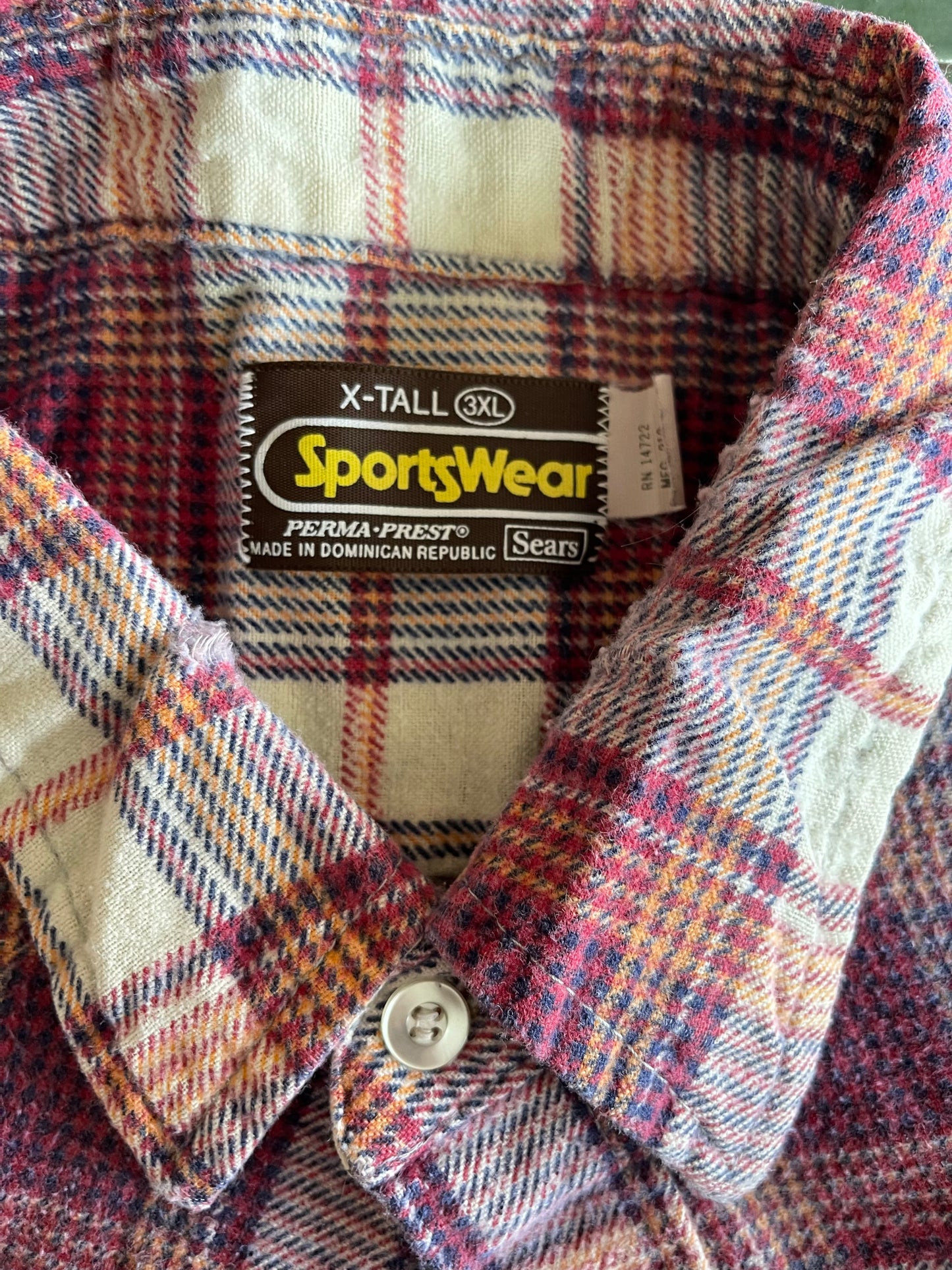 Primary Plaid Flannel Button Up