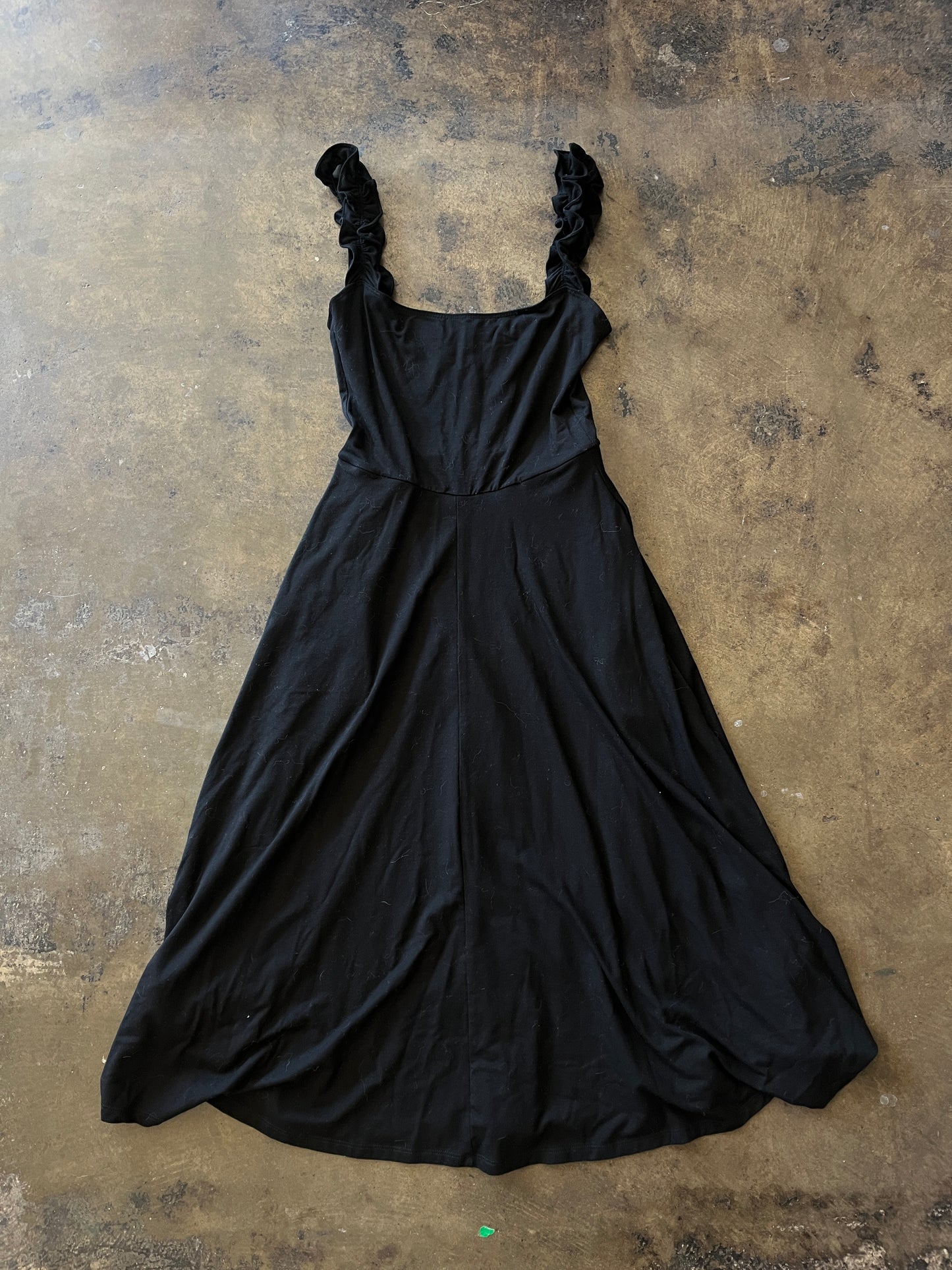Reformation Black Jersey A-Line Dress