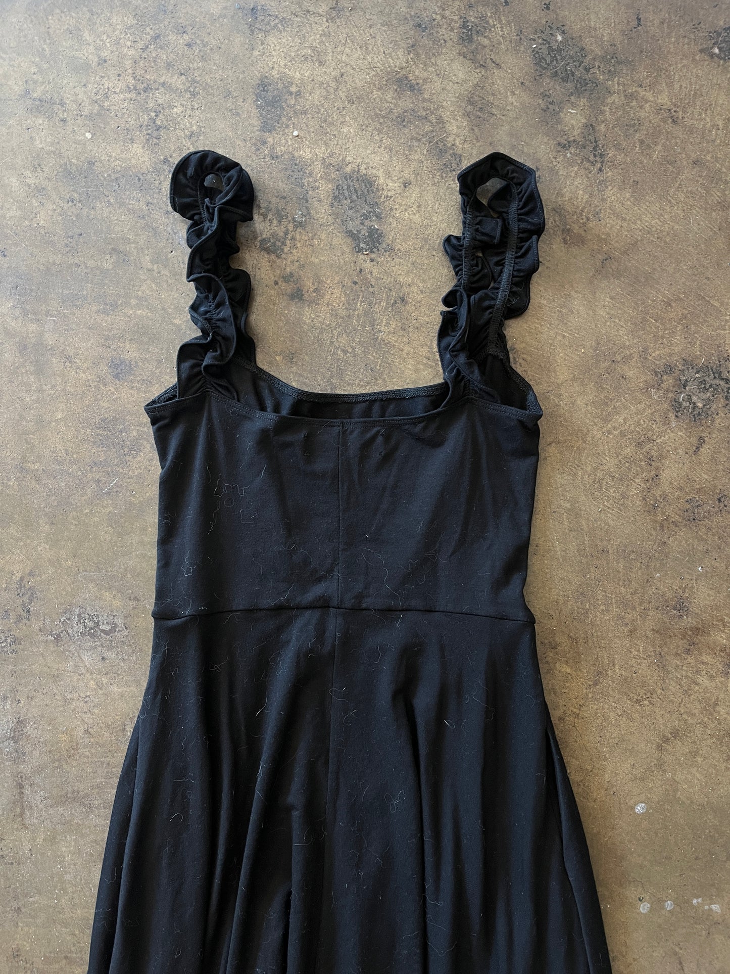 Reformation Black Jersey A-Line Dress