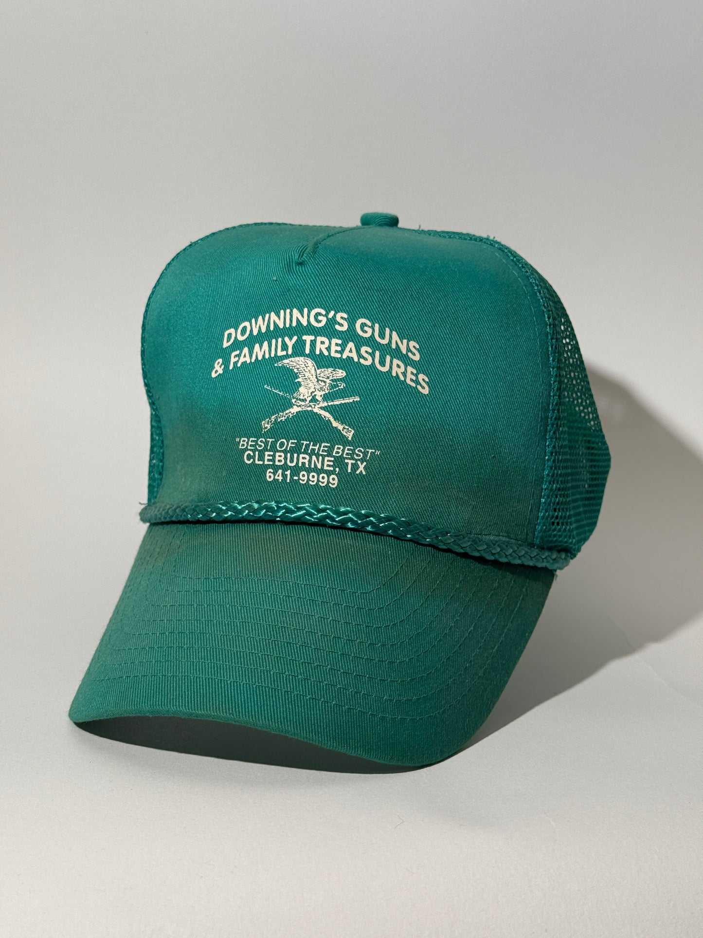 Green Downing's Rope Brim Hat