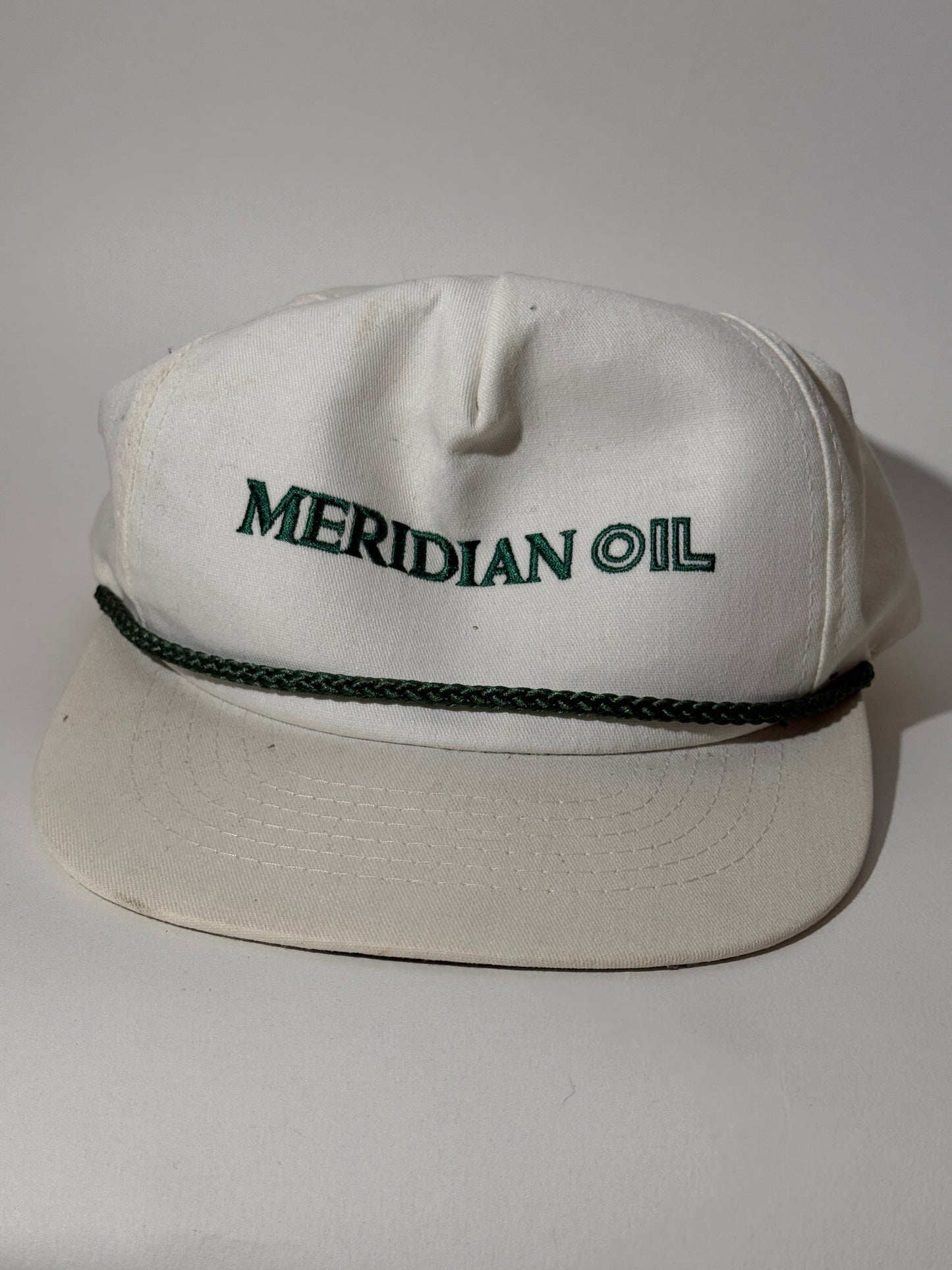 White Meridian Oil Rope Brim Hat