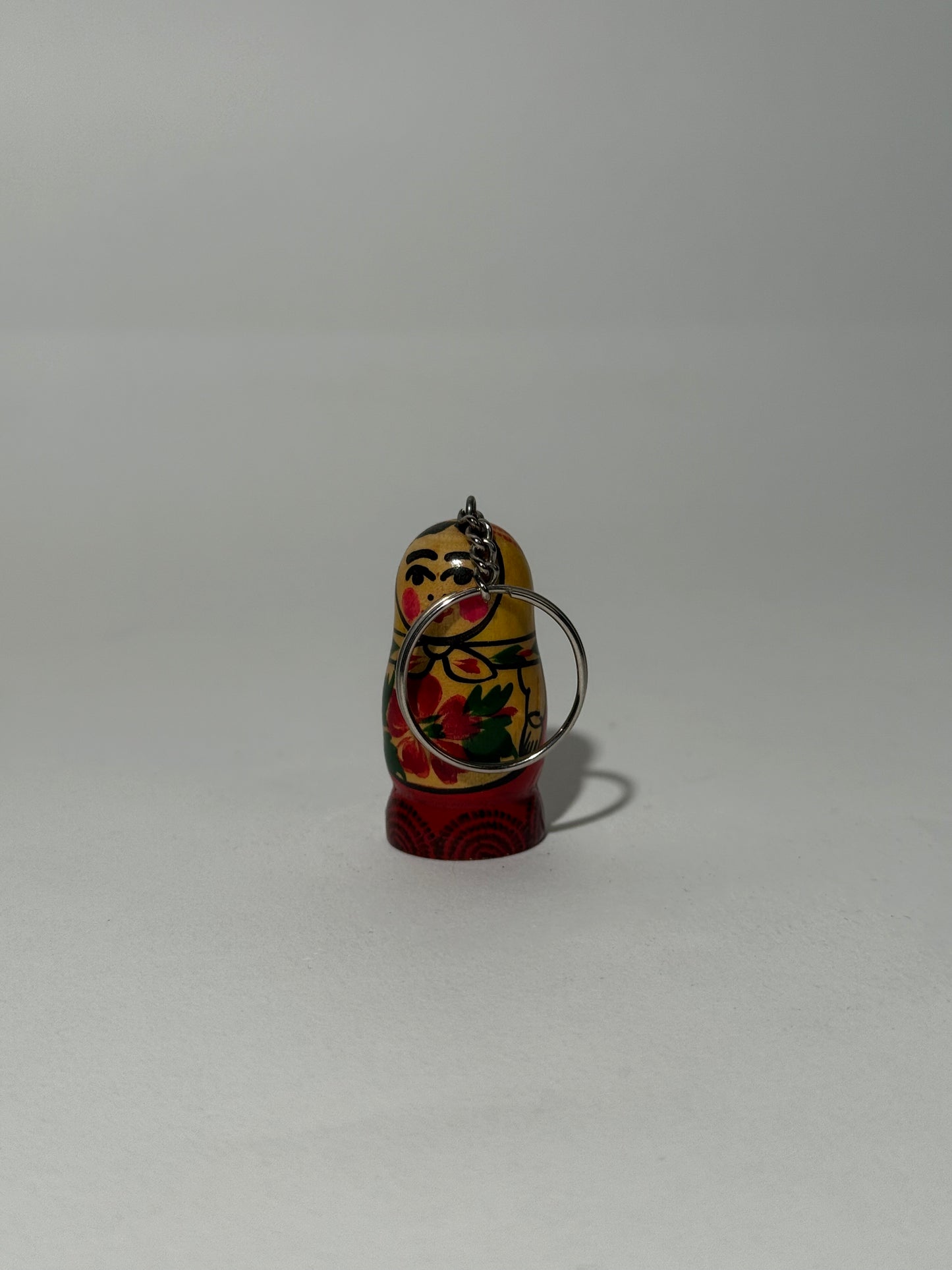 Wooden Russian Doll Key Chain