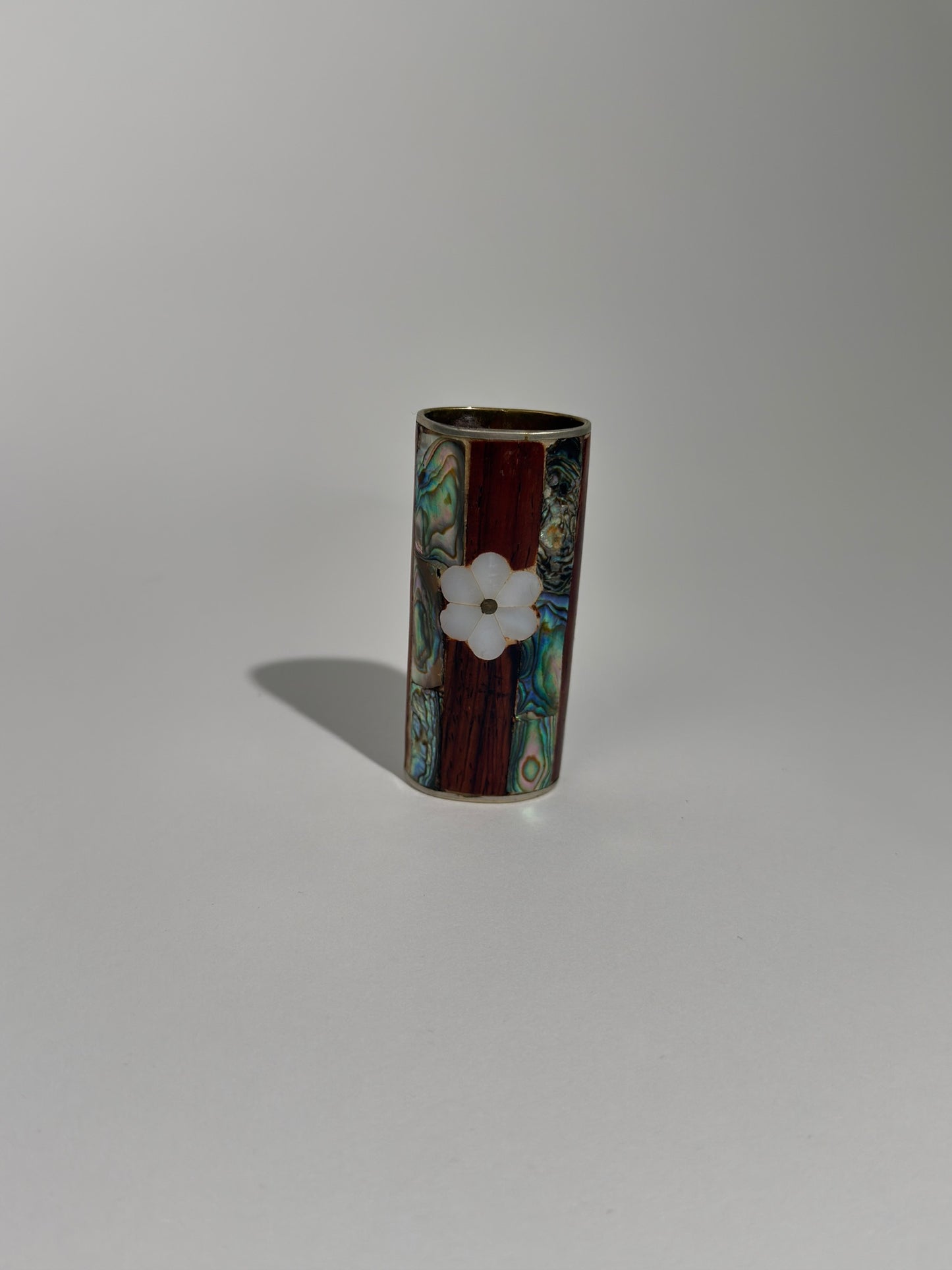 Wood + Mother of Pearl Lighter Holder