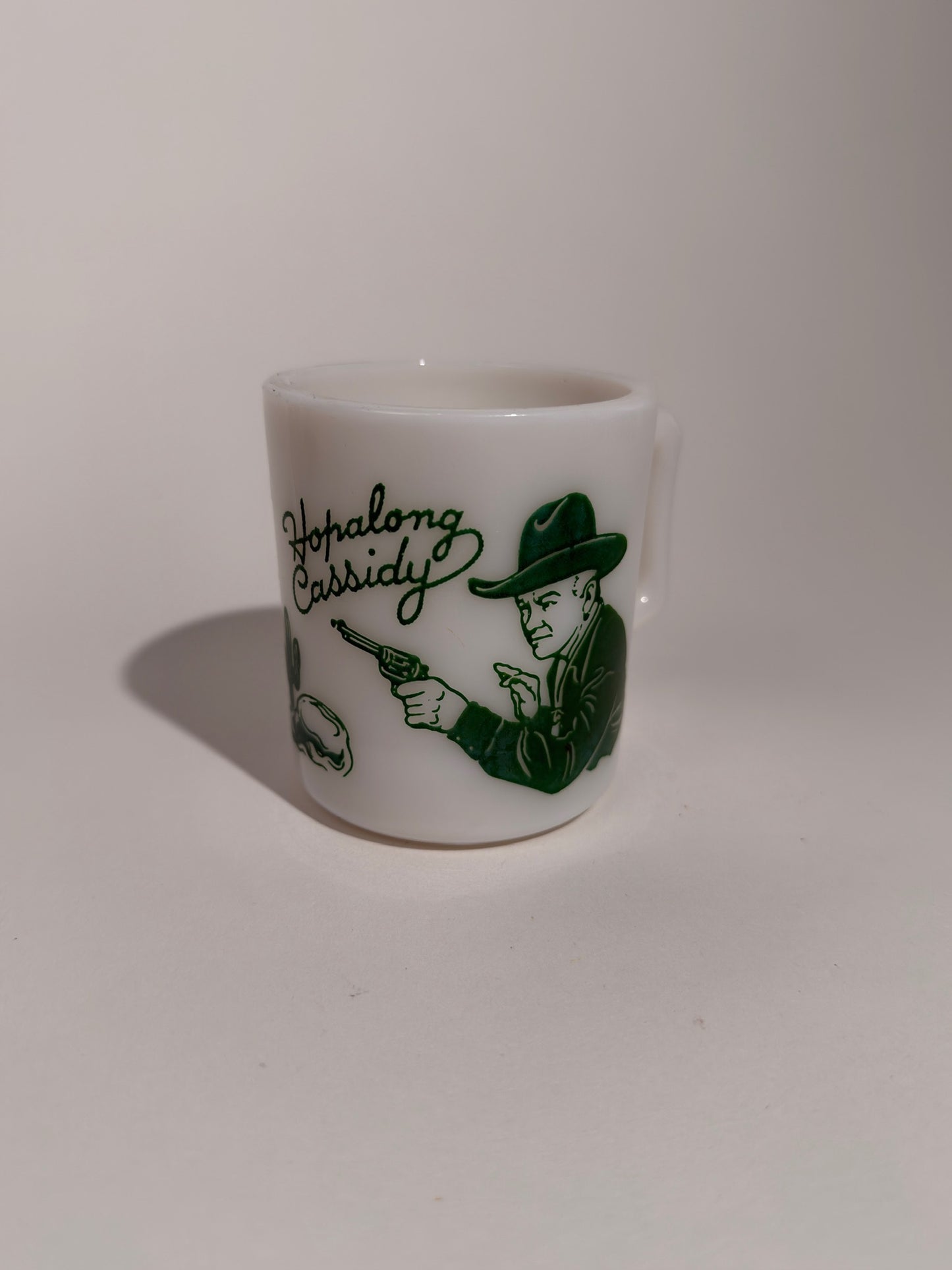 Hopalong Cassidy Milk Glass Mugs