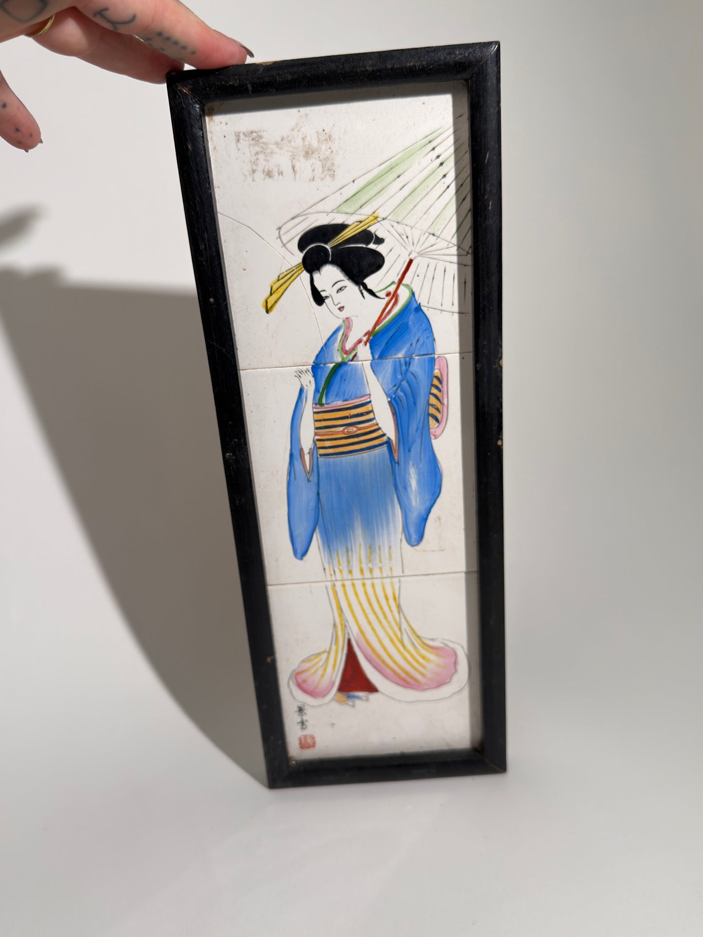 Framed Geisha Tiles