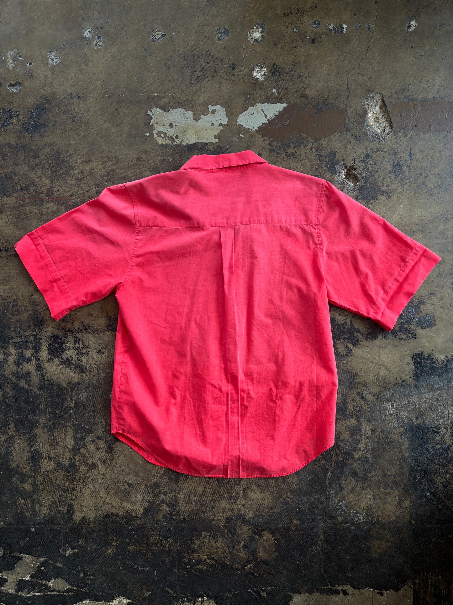 Red Sport Carriage Court Short Sleeve Blouse