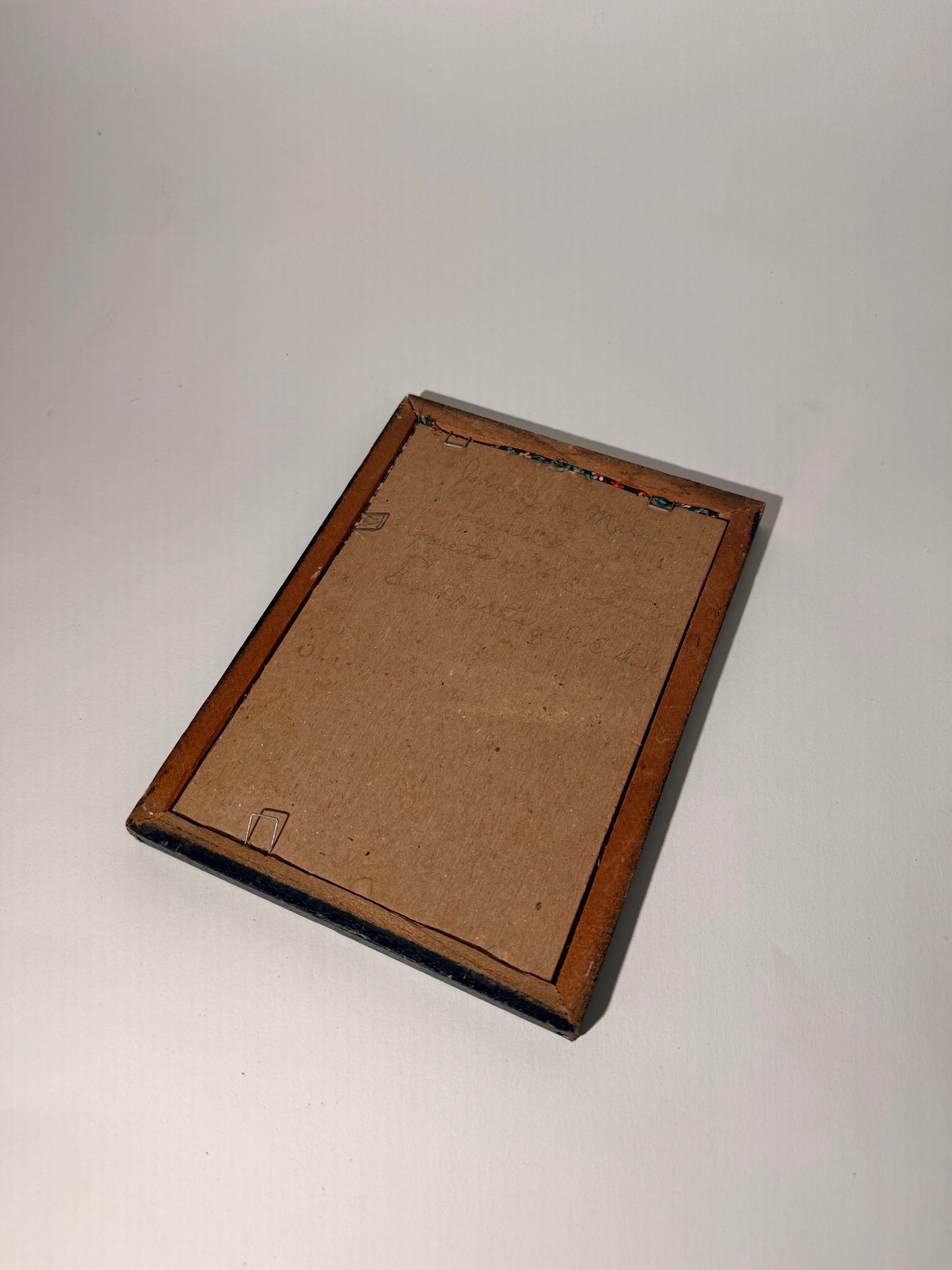 Framed Elderly Couple with Floral Matte