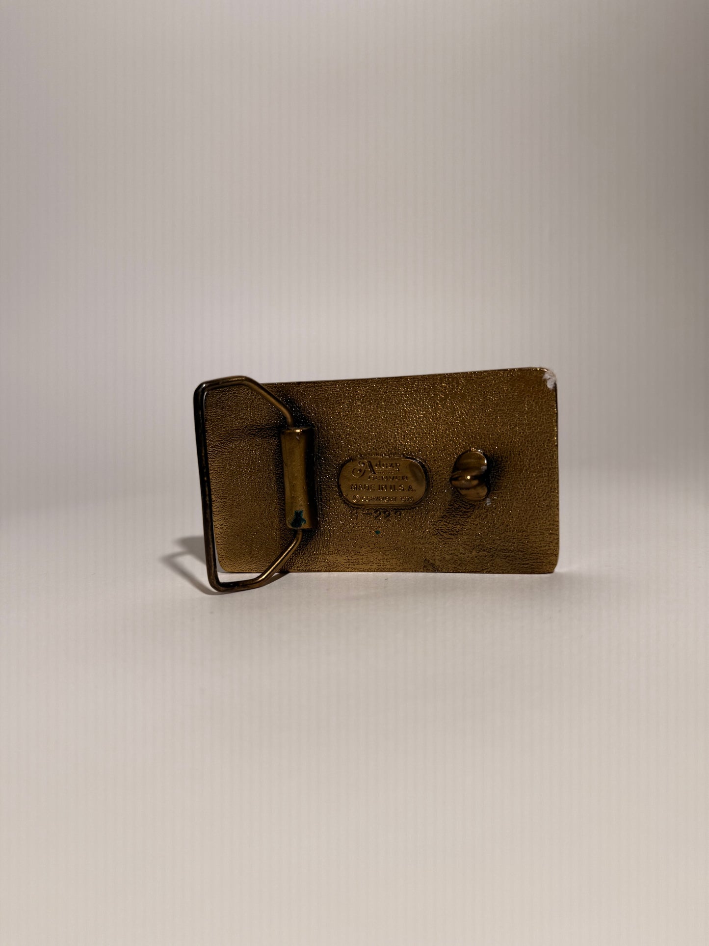 Crested Butte Brass Belt Buckle