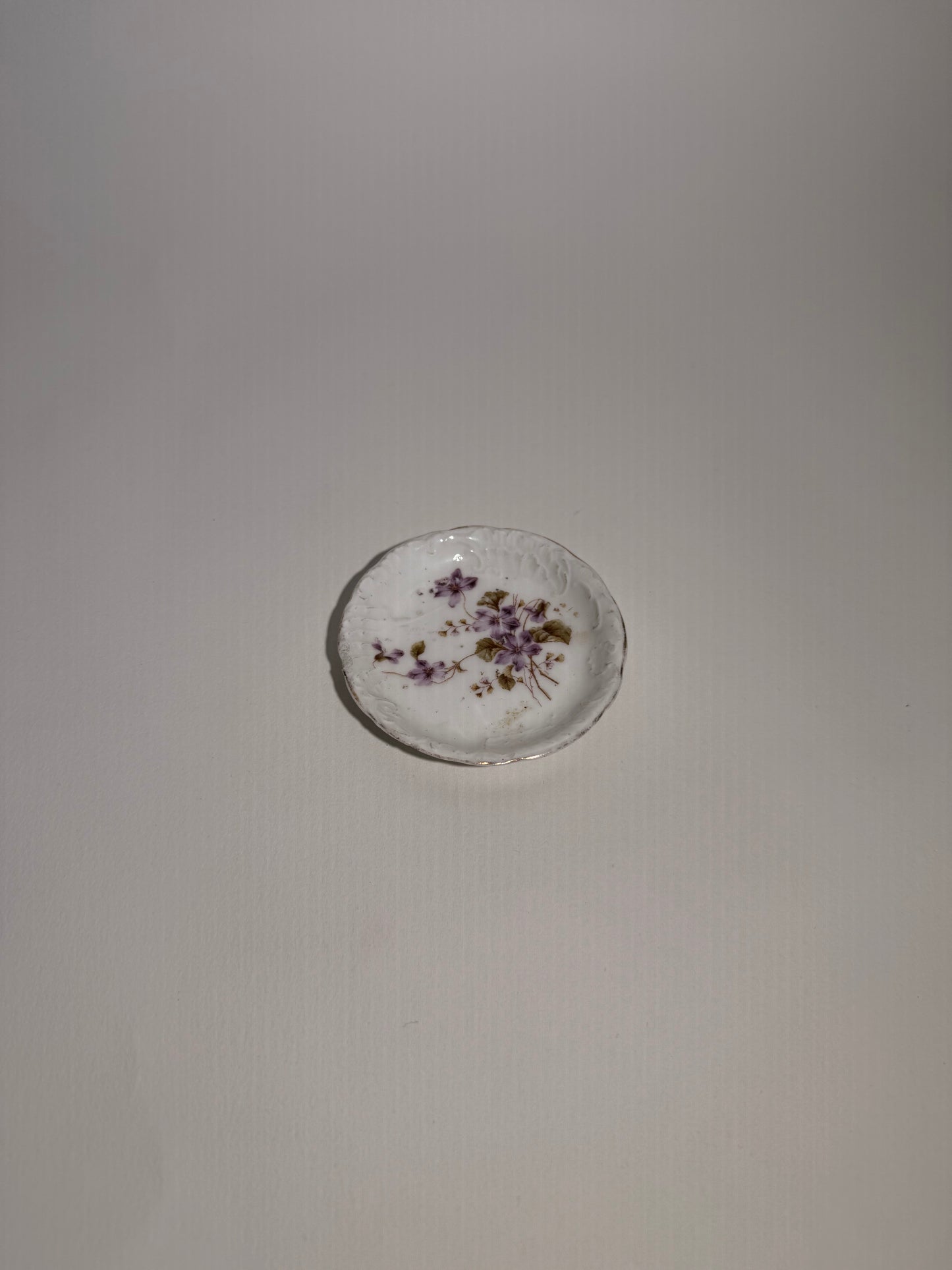 Small Purple Floral Dish