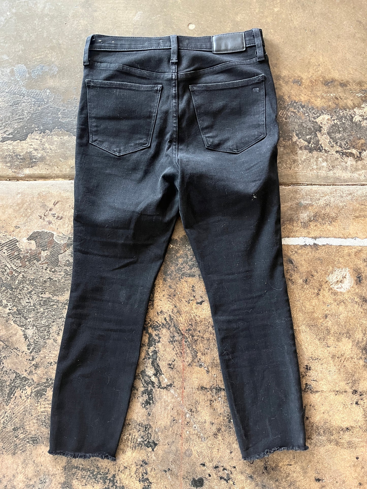 Madewell Distressed Black Skinny Jeans