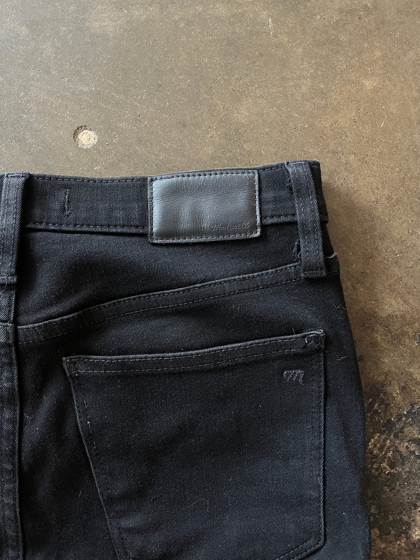 Madewell Distressed Black Skinny Jeans