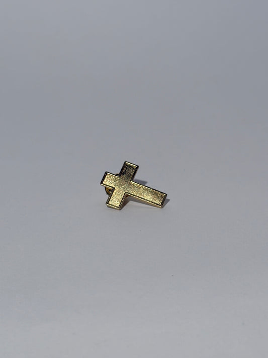 Large Brass Cross Pin