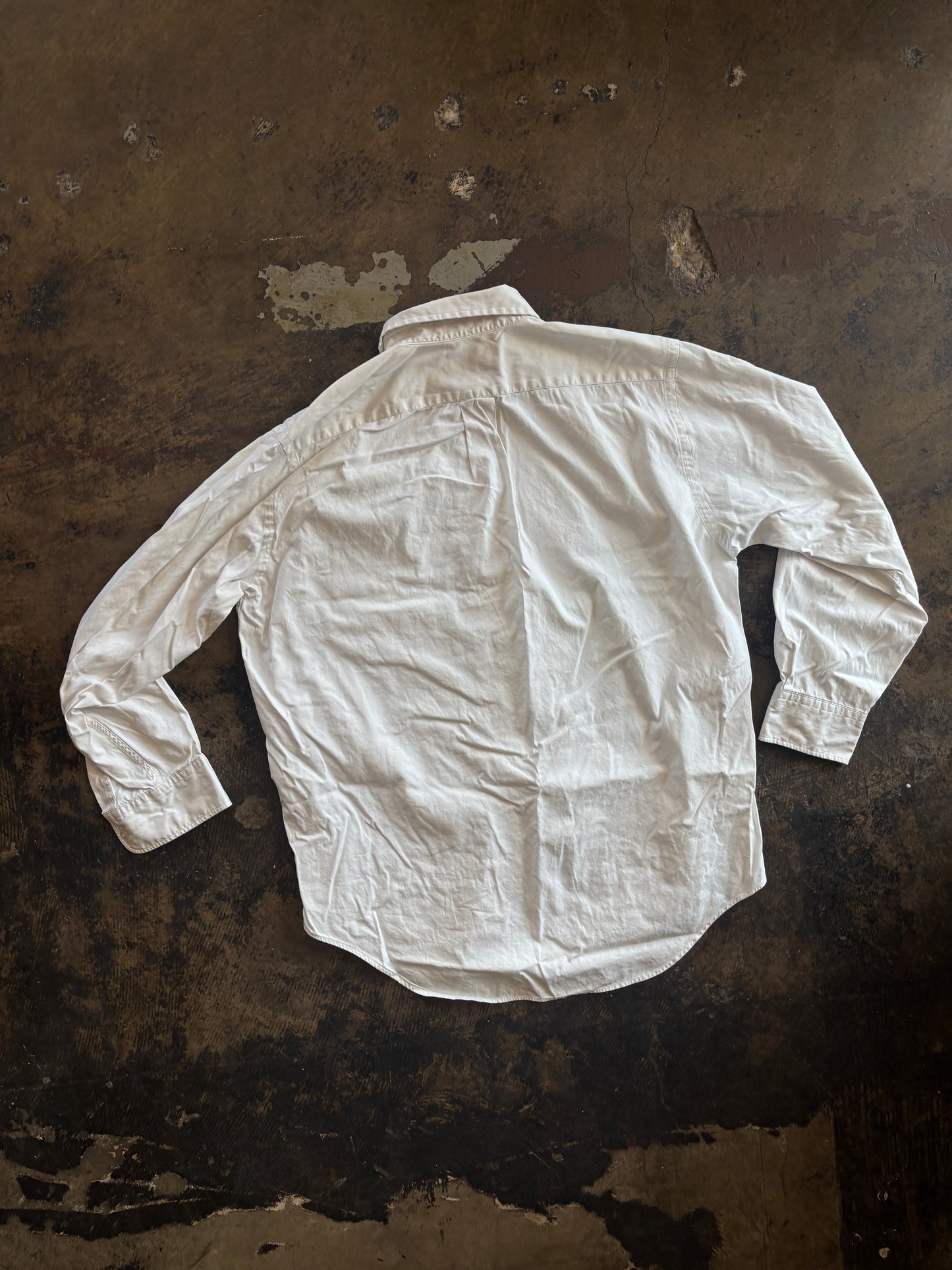 LL Bean White Button Up