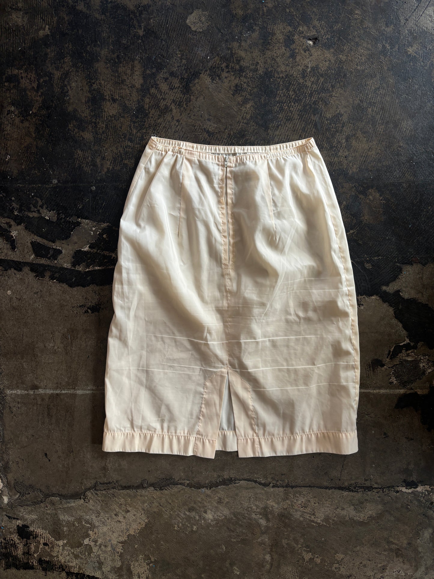 Cream Slip Skirt