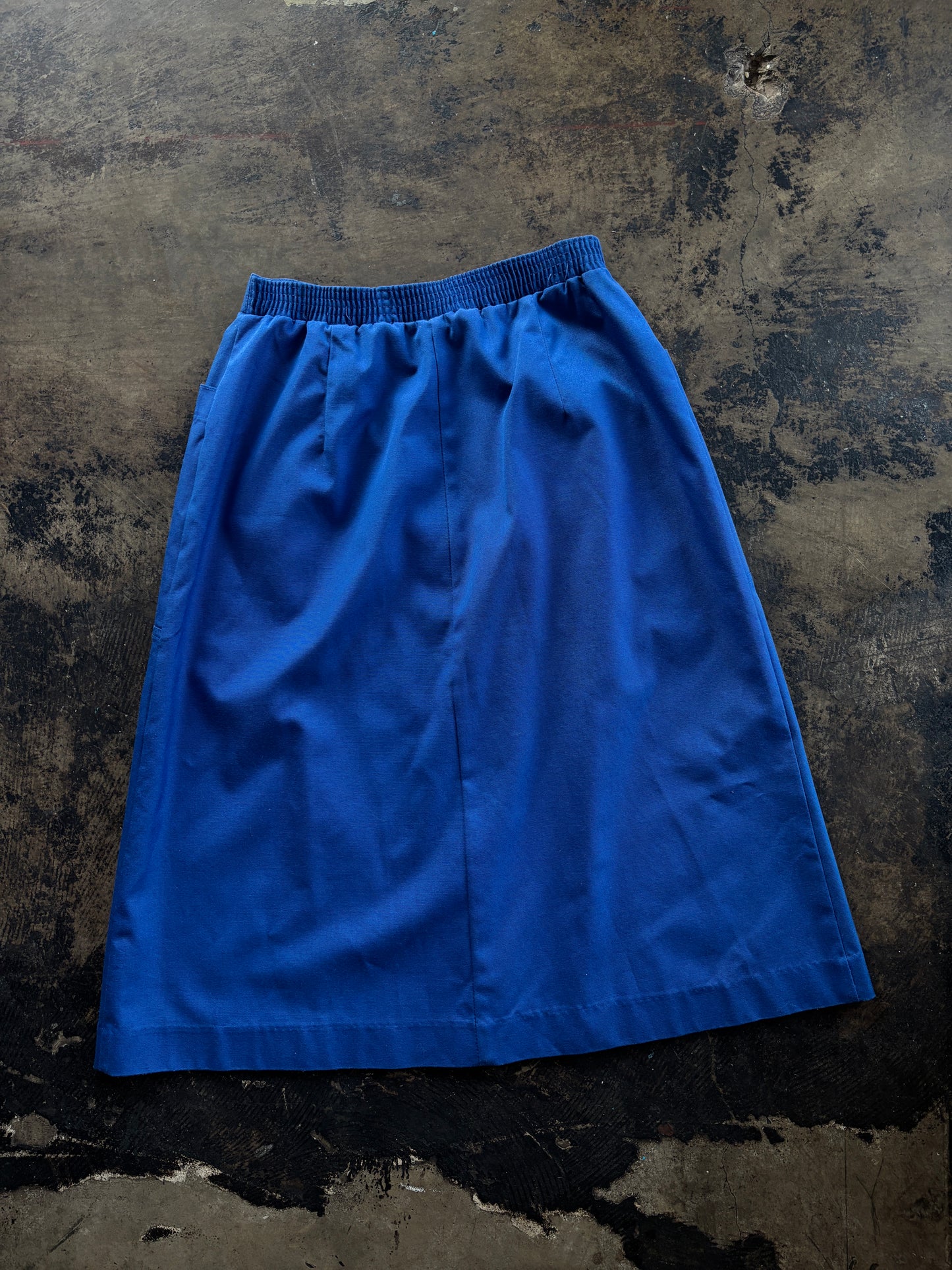 Blue Button Front Koret Petites Skirt