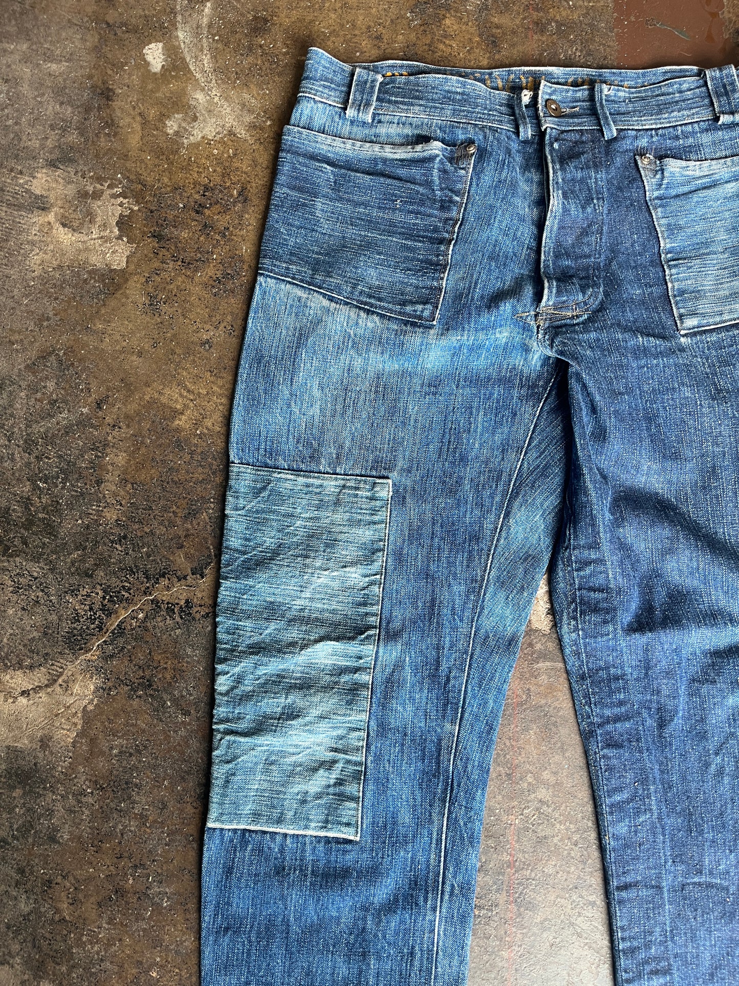 Raw Denim Utility Pants