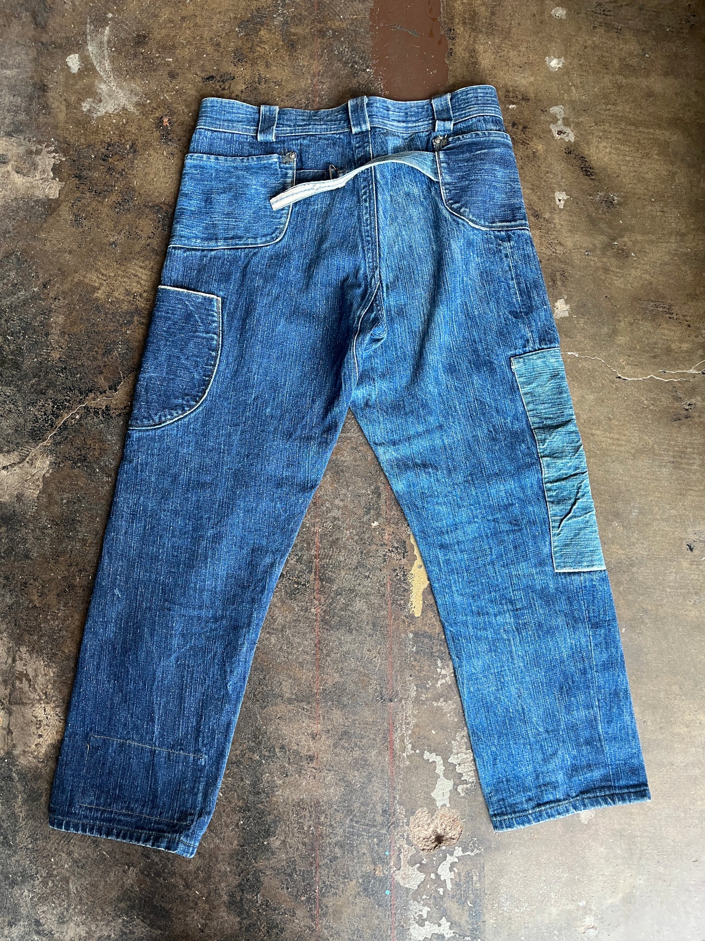 Raw Denim Utility Pants