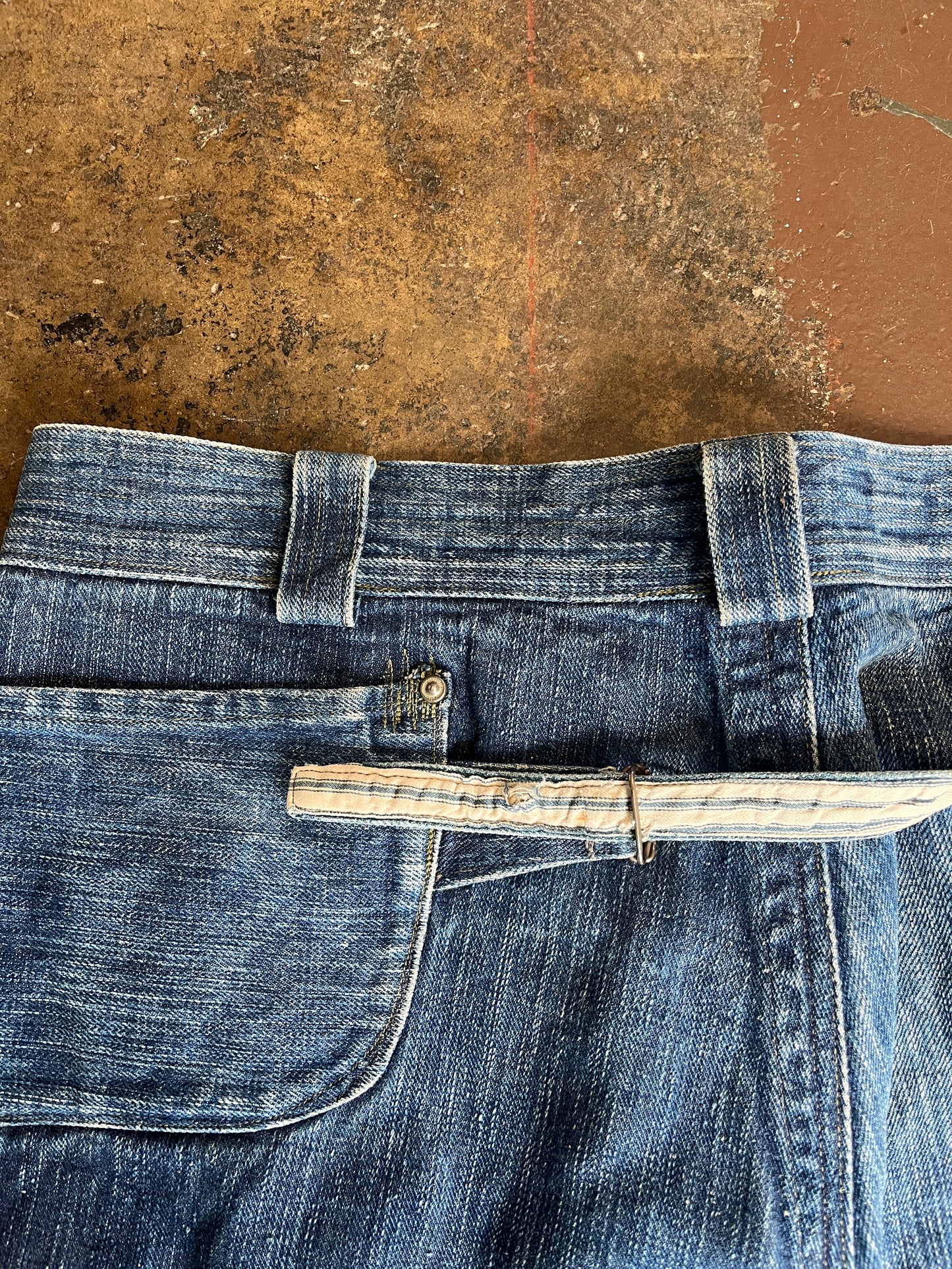 Raw Denim Utility Pants