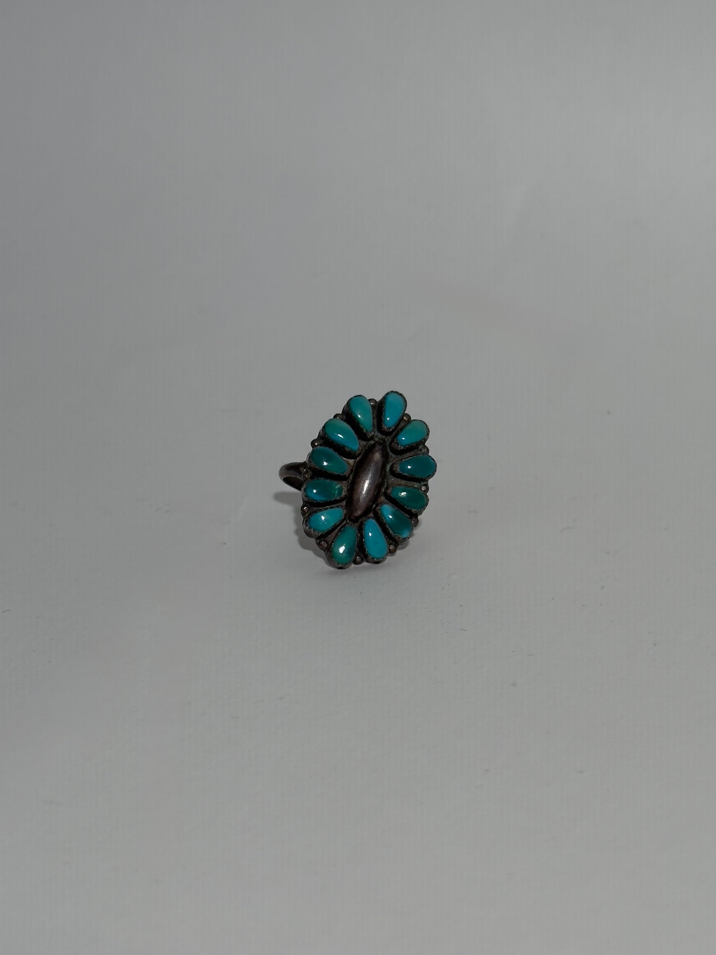 Turquoise Blossom Ring