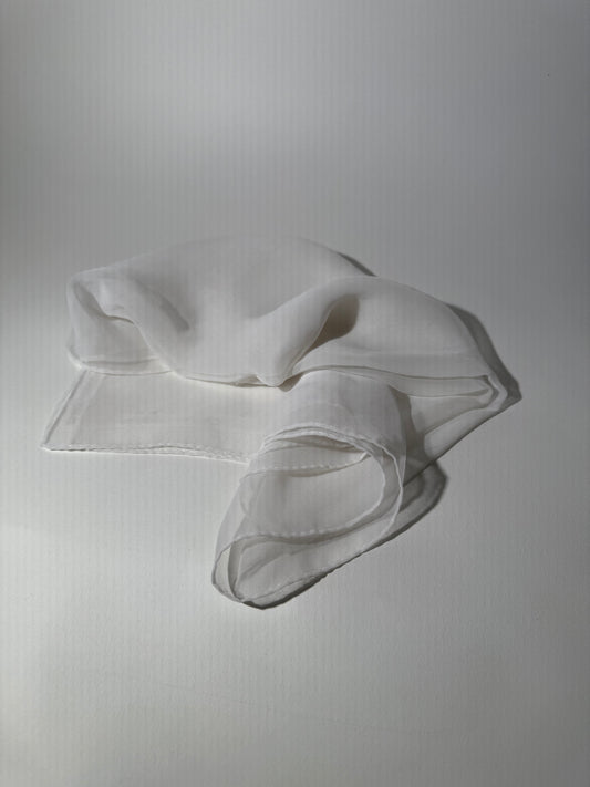 White Gauze Scarf