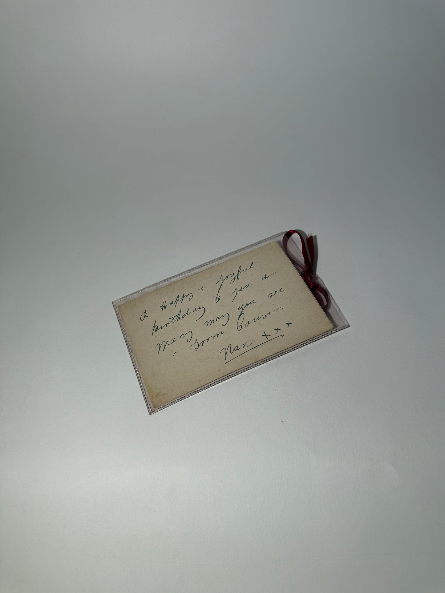 Embroidered Happy Birthday Card