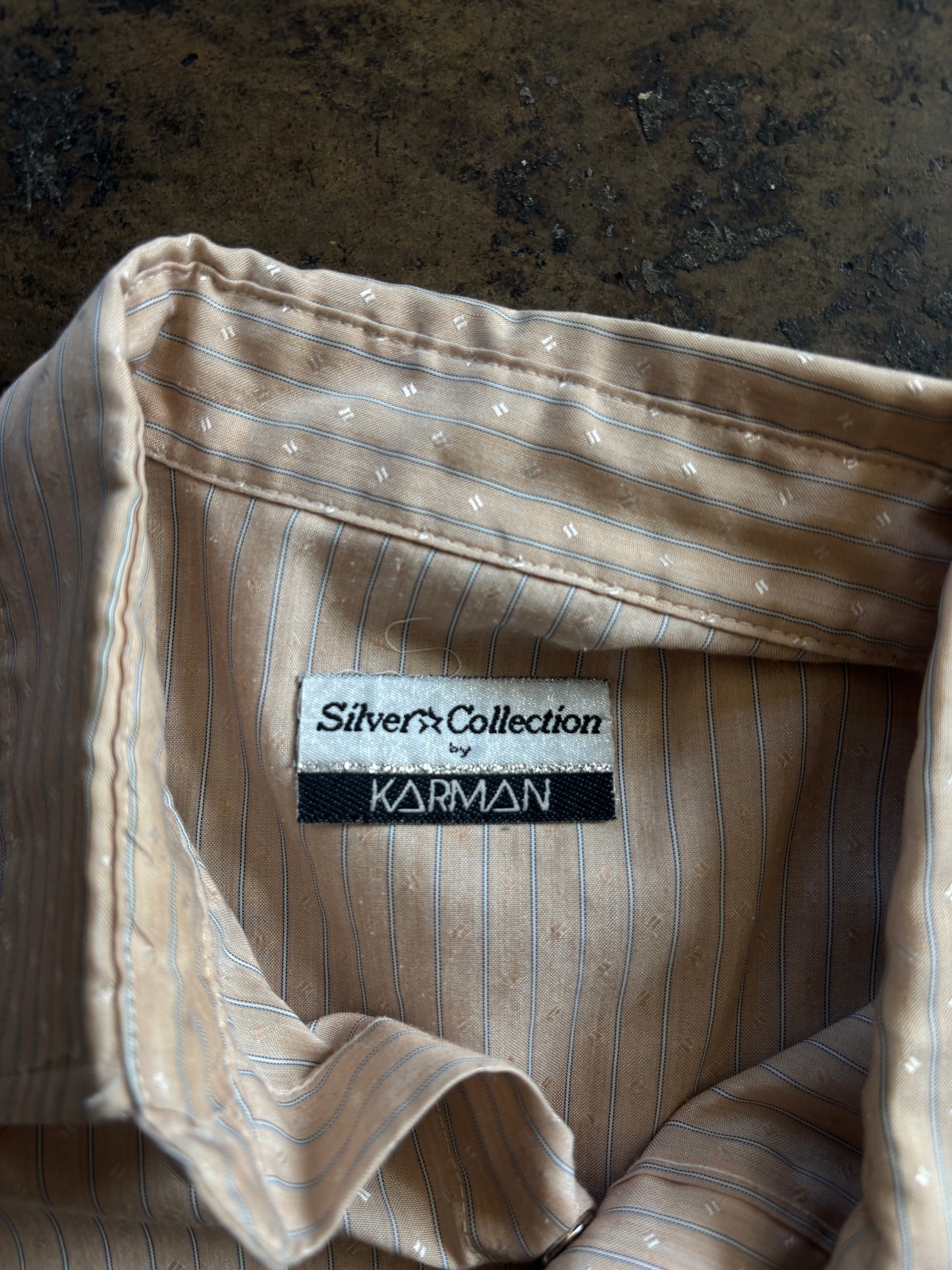 Karman Tan Patterned Pearl Snap