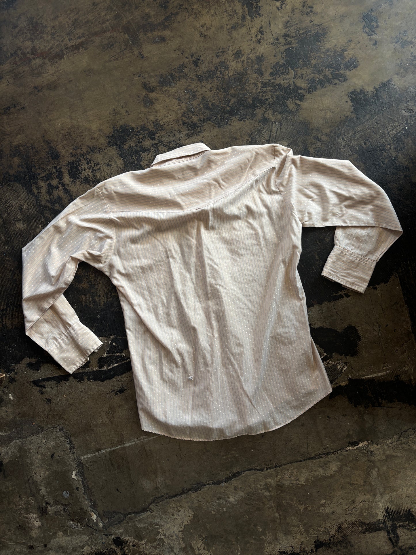 Karman Tan Patterned Pearl Snap