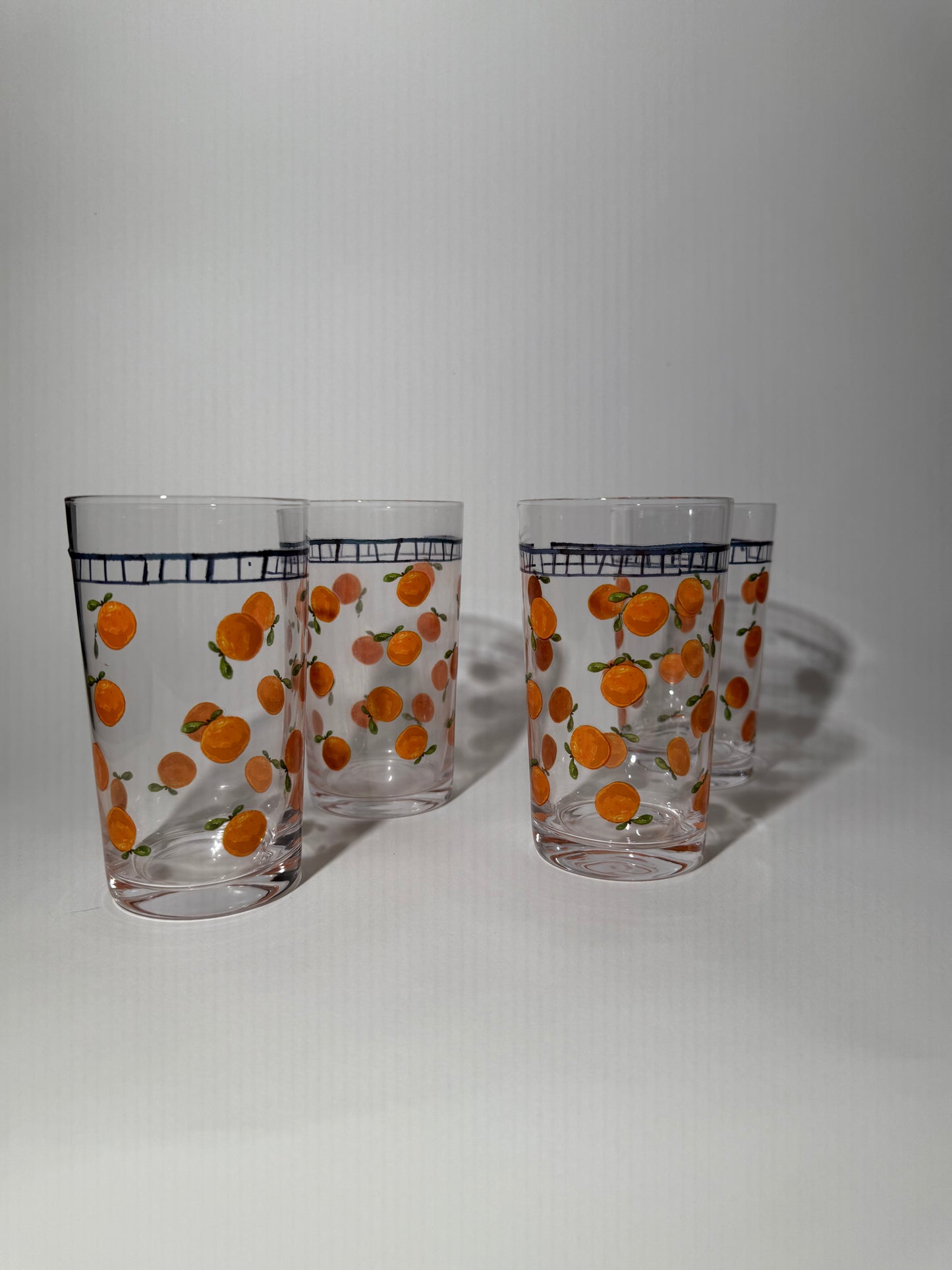 Orange Glassware Set
