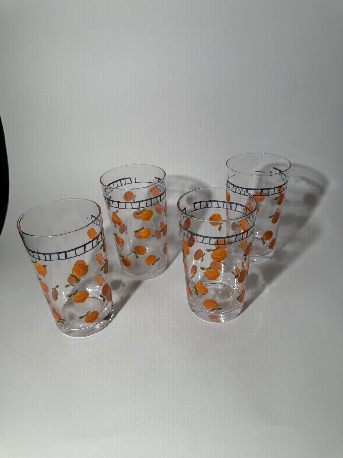 Orange Glassware Set