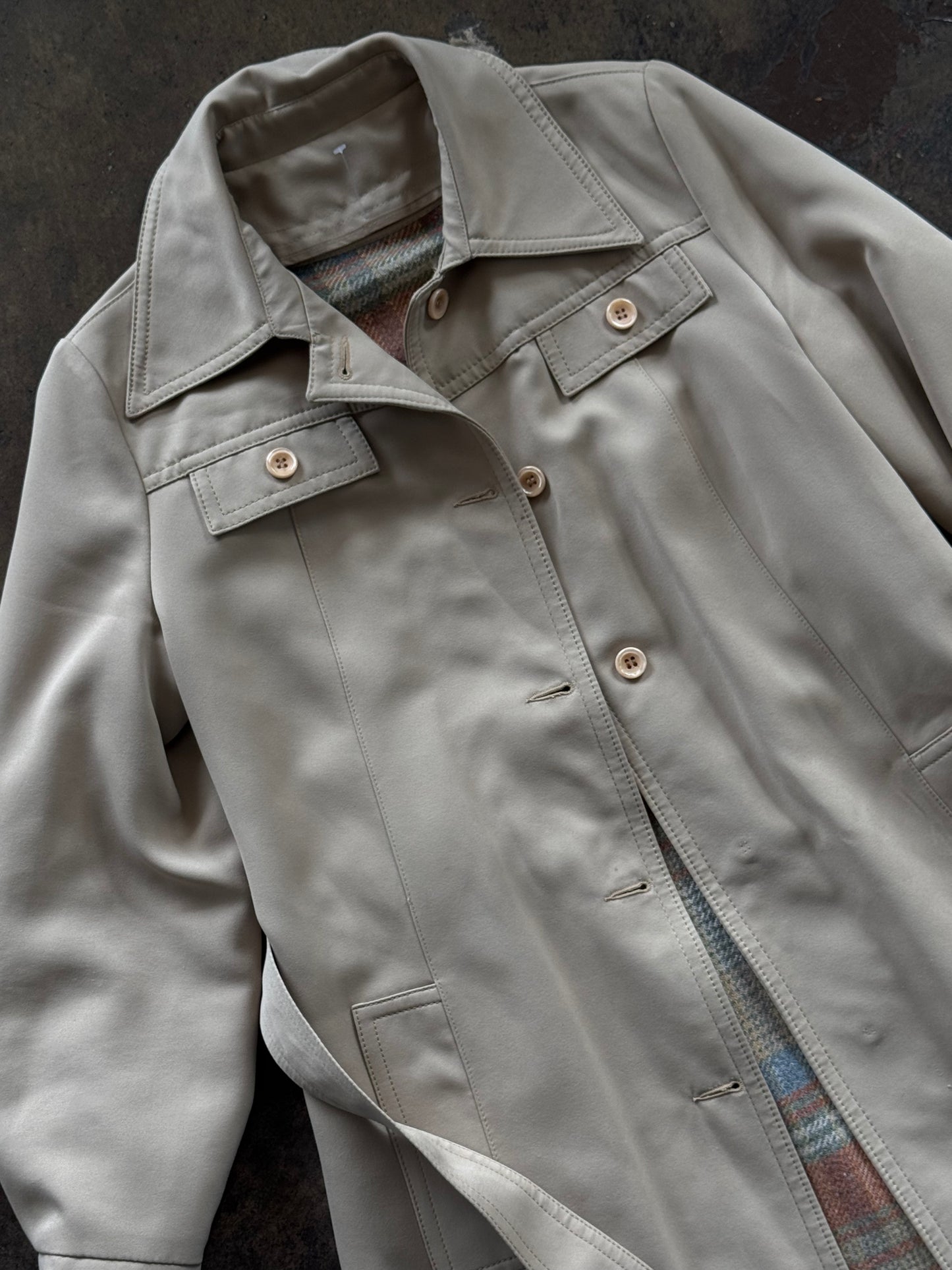 Tan Belted Union Trench