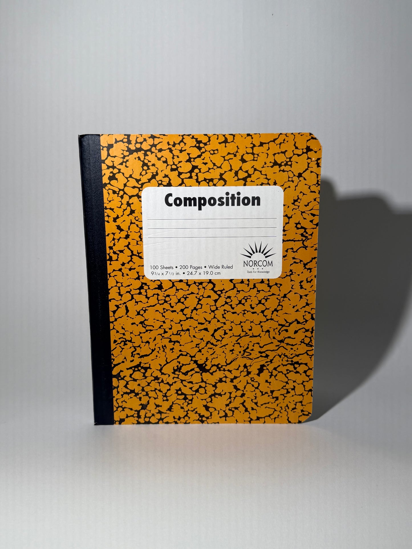 90s Yellow Composition Notebook