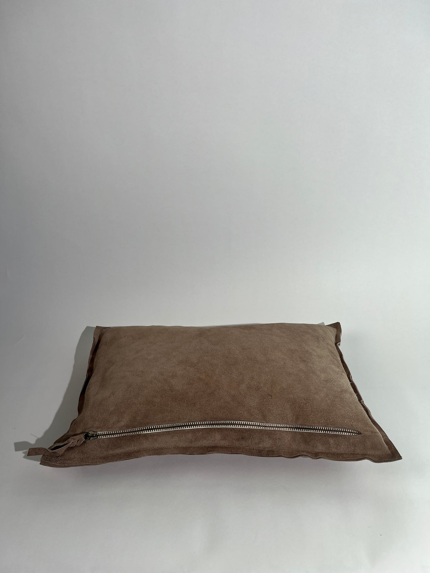 Beige Suede Throw Pillows