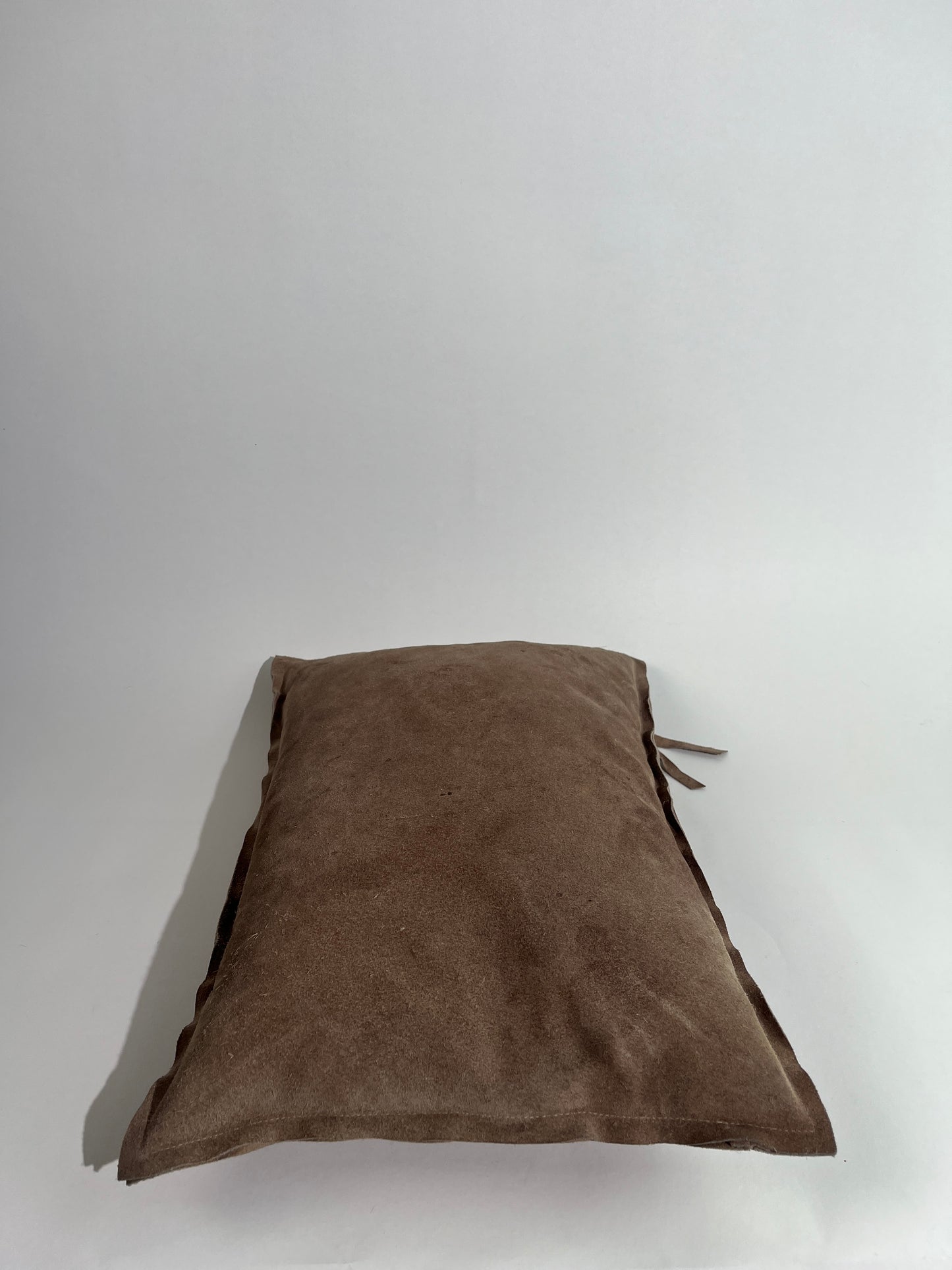 Beige Suede Throw Pillows