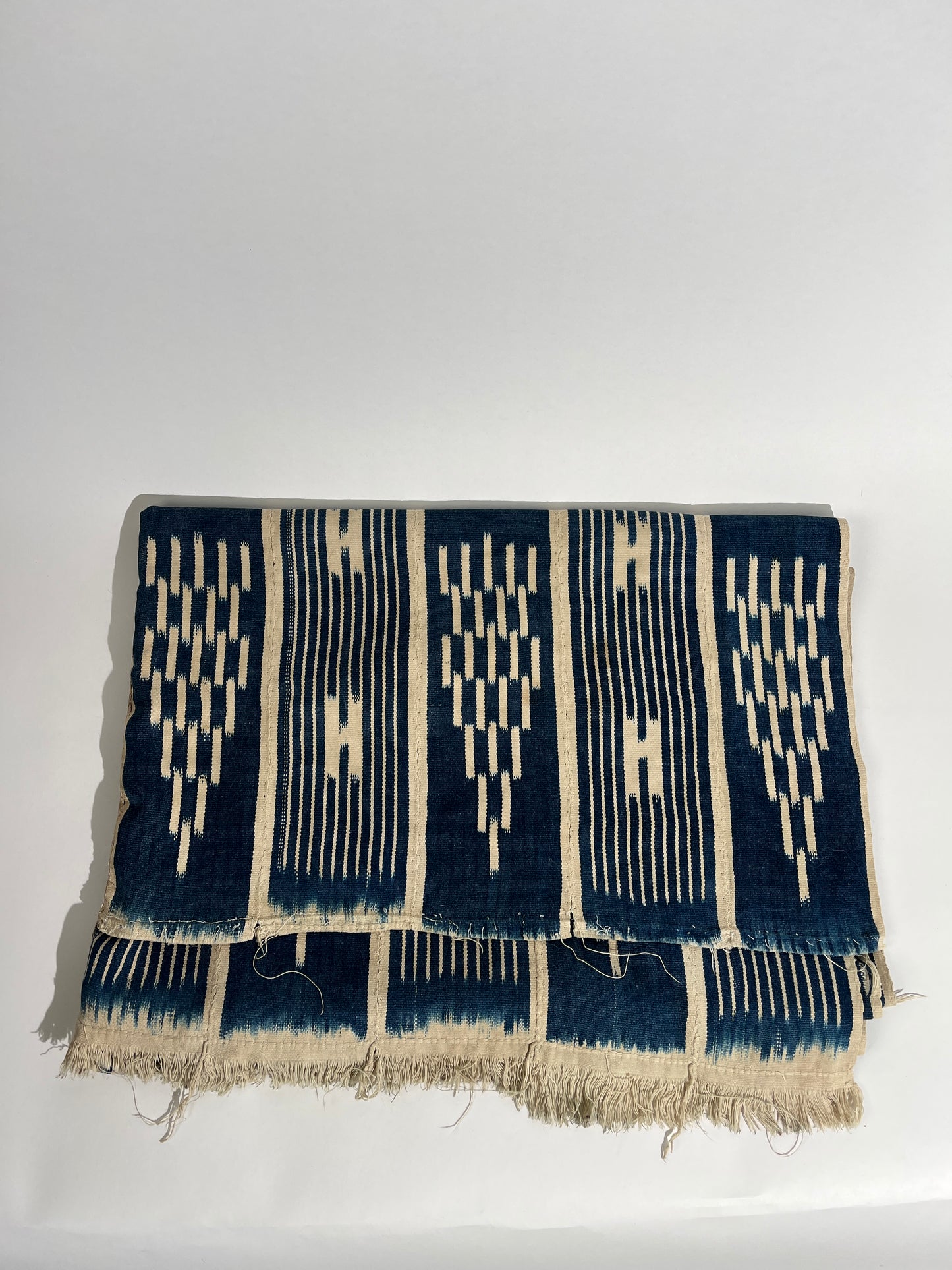 Indigo Dyed Patterned Throw