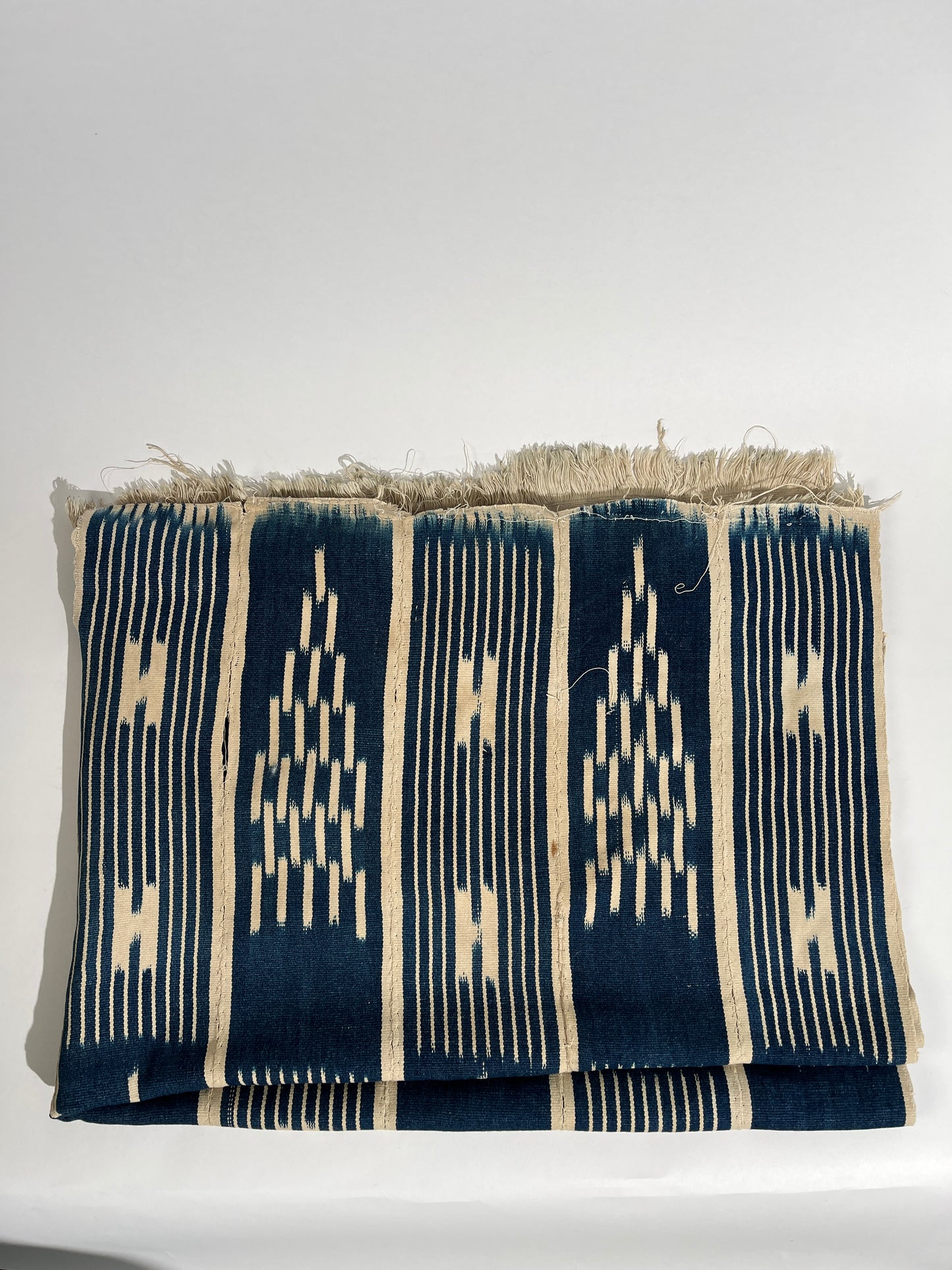 Indigo Dyed Patterned Throw