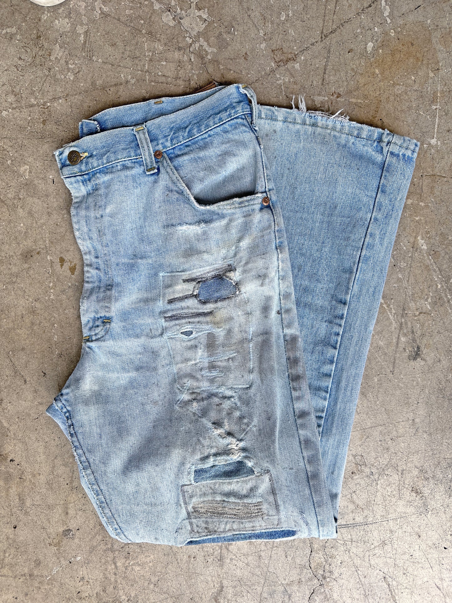 Heavy Repair Stitch Lee Jeans