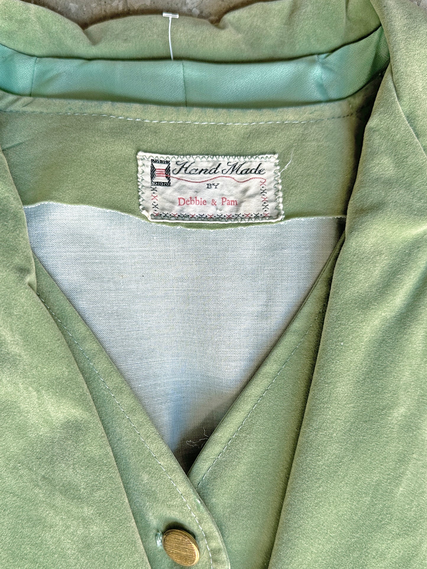 1970s Green Velvet Set