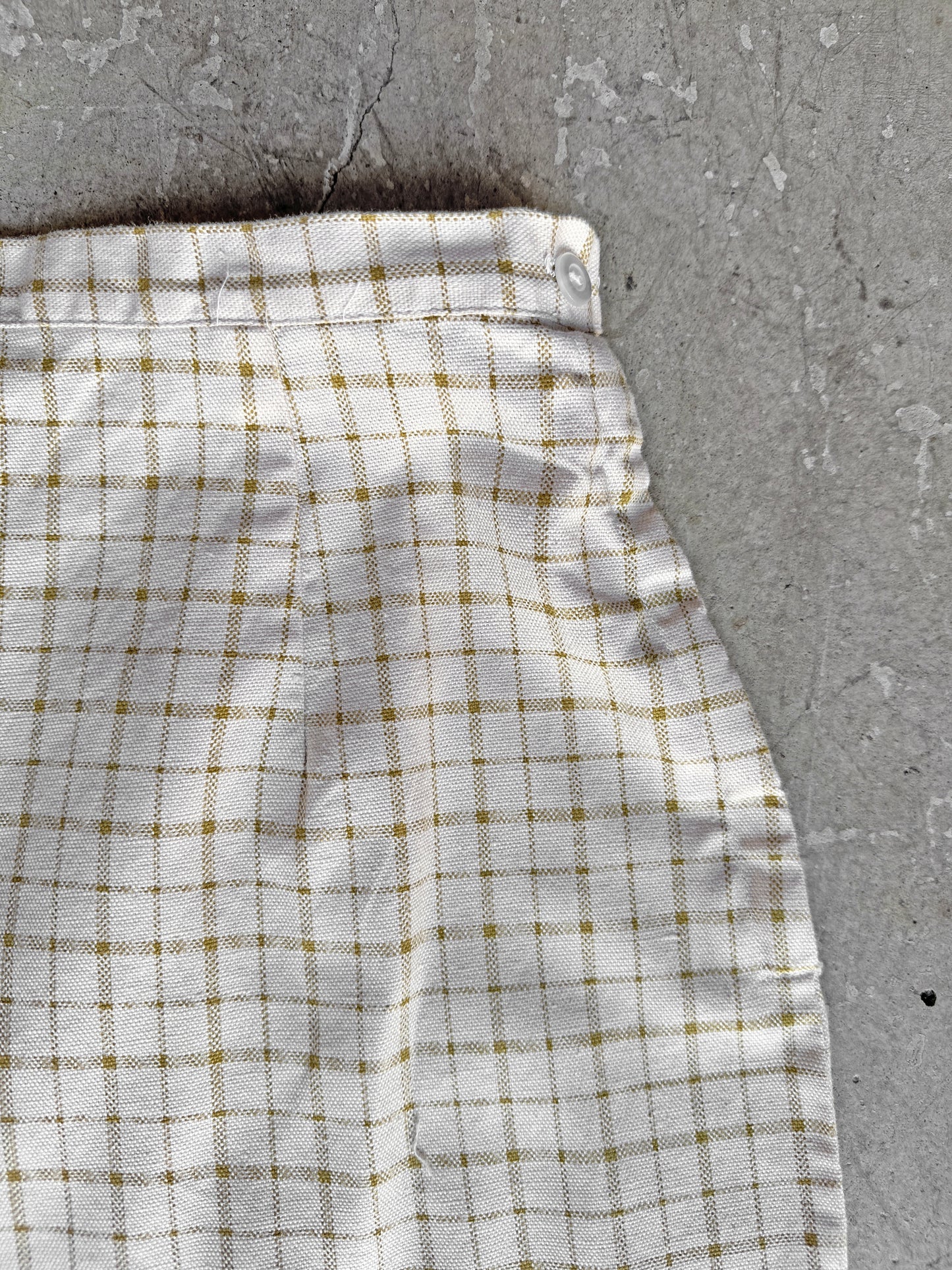 Linen Plaid Shorts