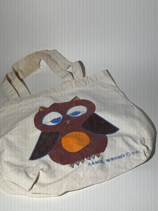 Mini Owl Canvas Tote