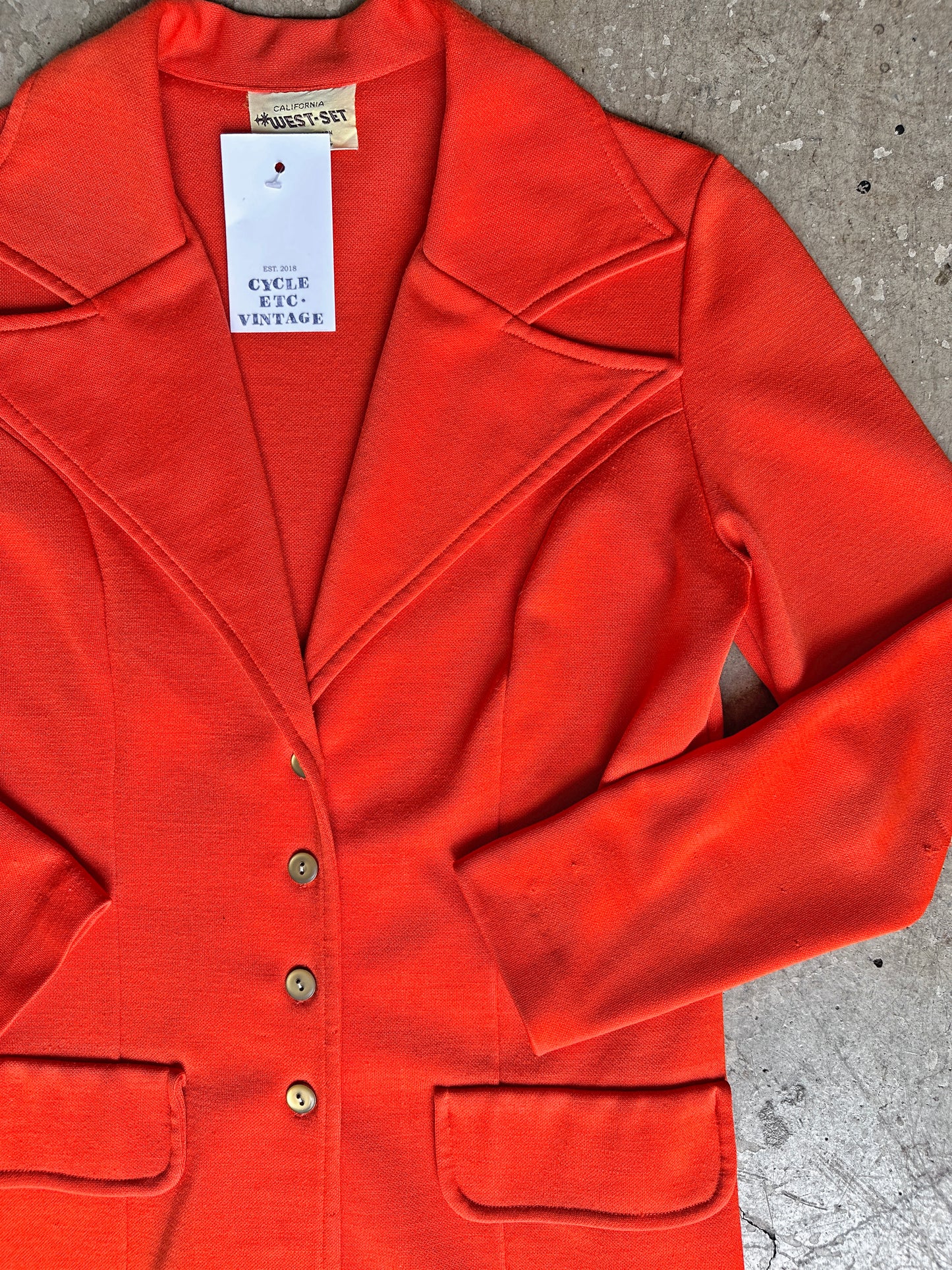 1970s Red Mod Blazer
