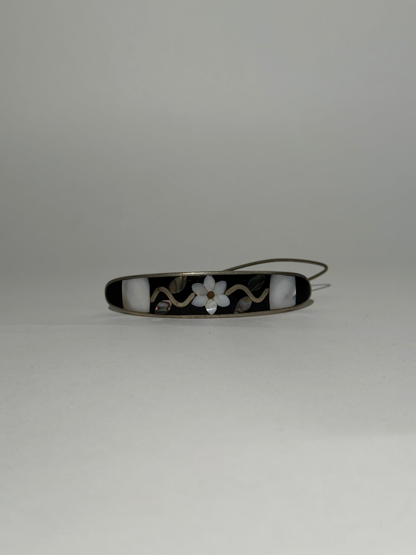 Mother of Pearl Floral Barrette