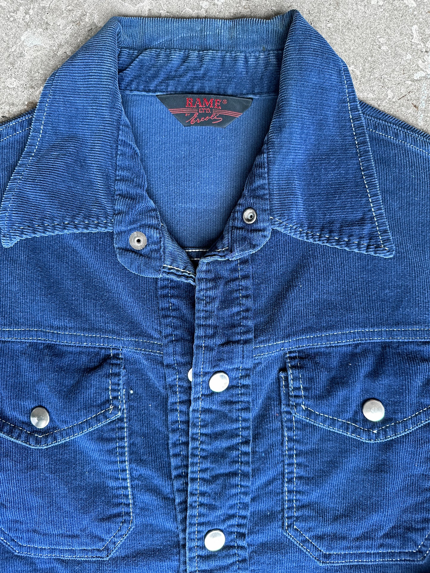 1970s Navy Corduroy Shirt